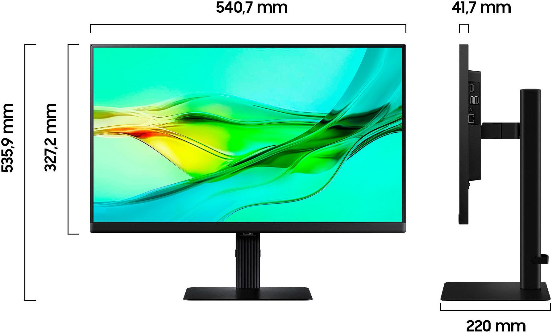 Samsung Ledscherm S24D600UAU, 60 cm / 24", QHD