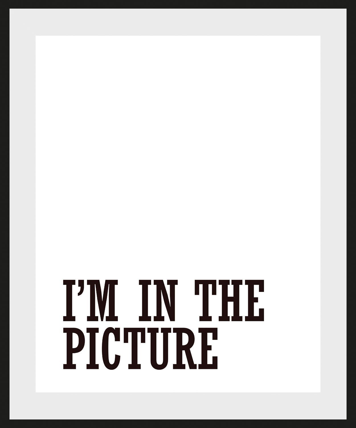 queence Wanddecoratie I'M IN THE PICTURE HD premium posterdruk incl. houten lijst (1 stuk)