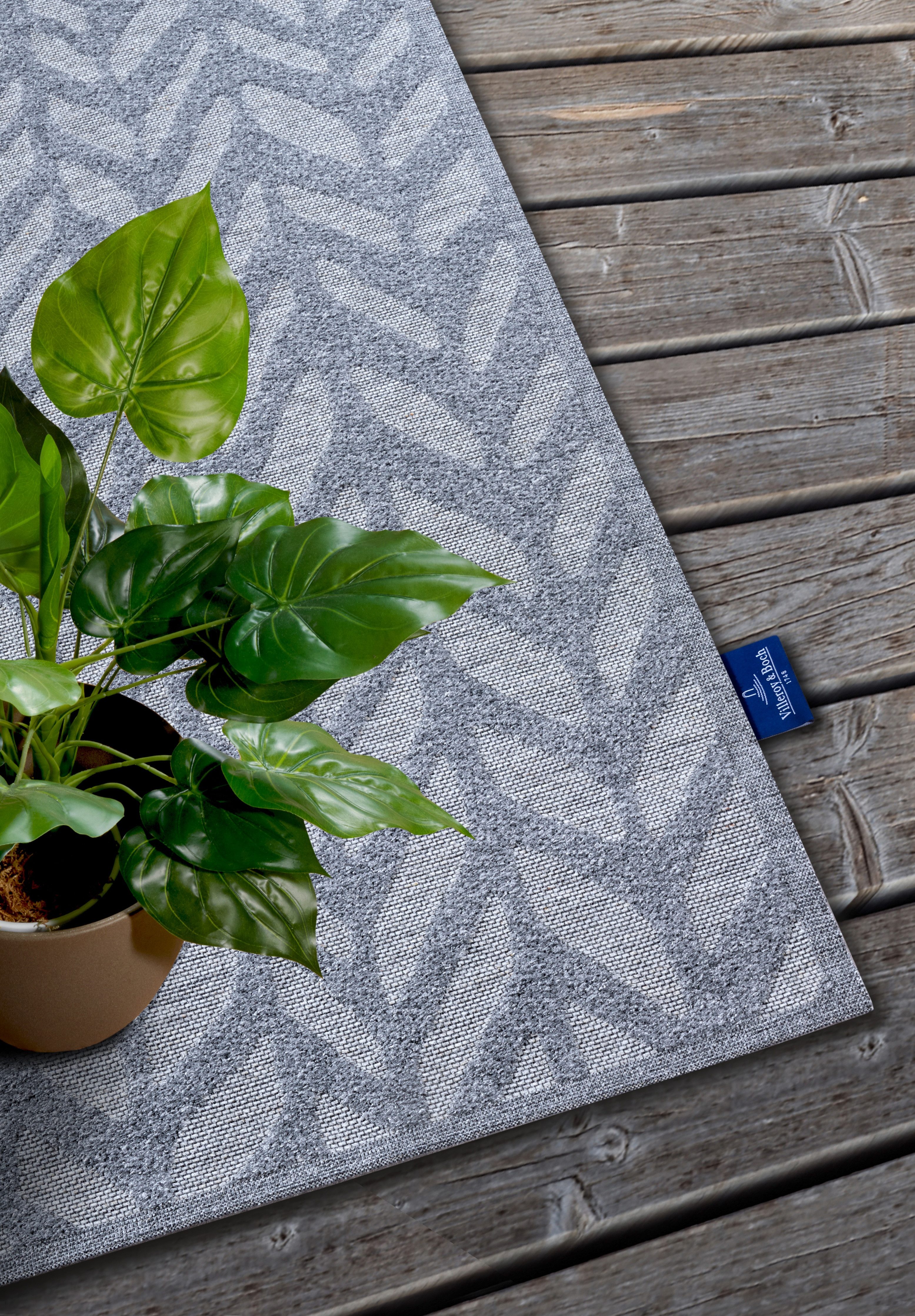 Villeroy & Boch Outdoorkleed Georgette In-& Outdoor, Vlakweefsel, weerbestendig, Terras, Balkon, modern, Trend