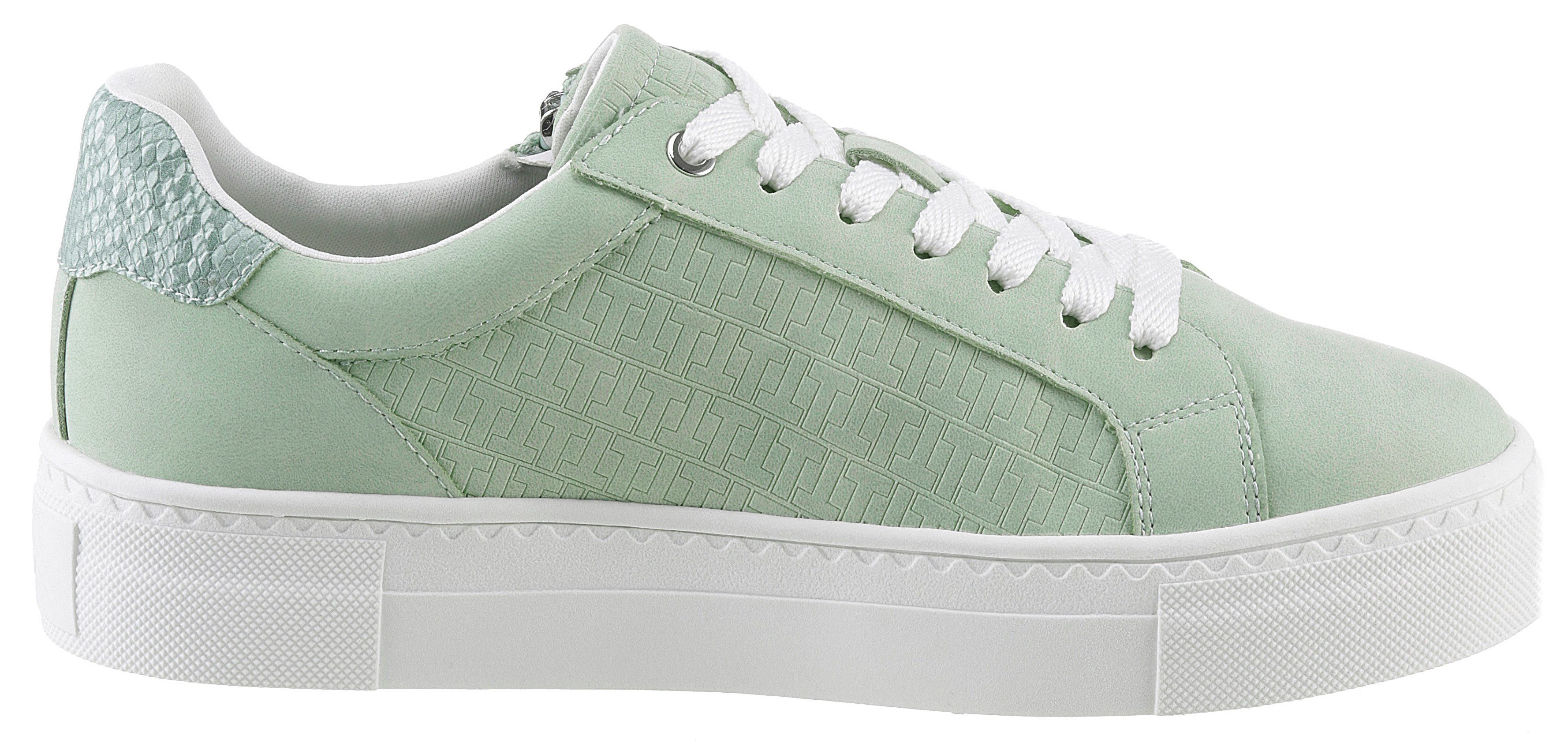 Tamaris Plateausneakers , vrijetijdsschoen, halfschoen, veterschoen met gepolsterde schacht