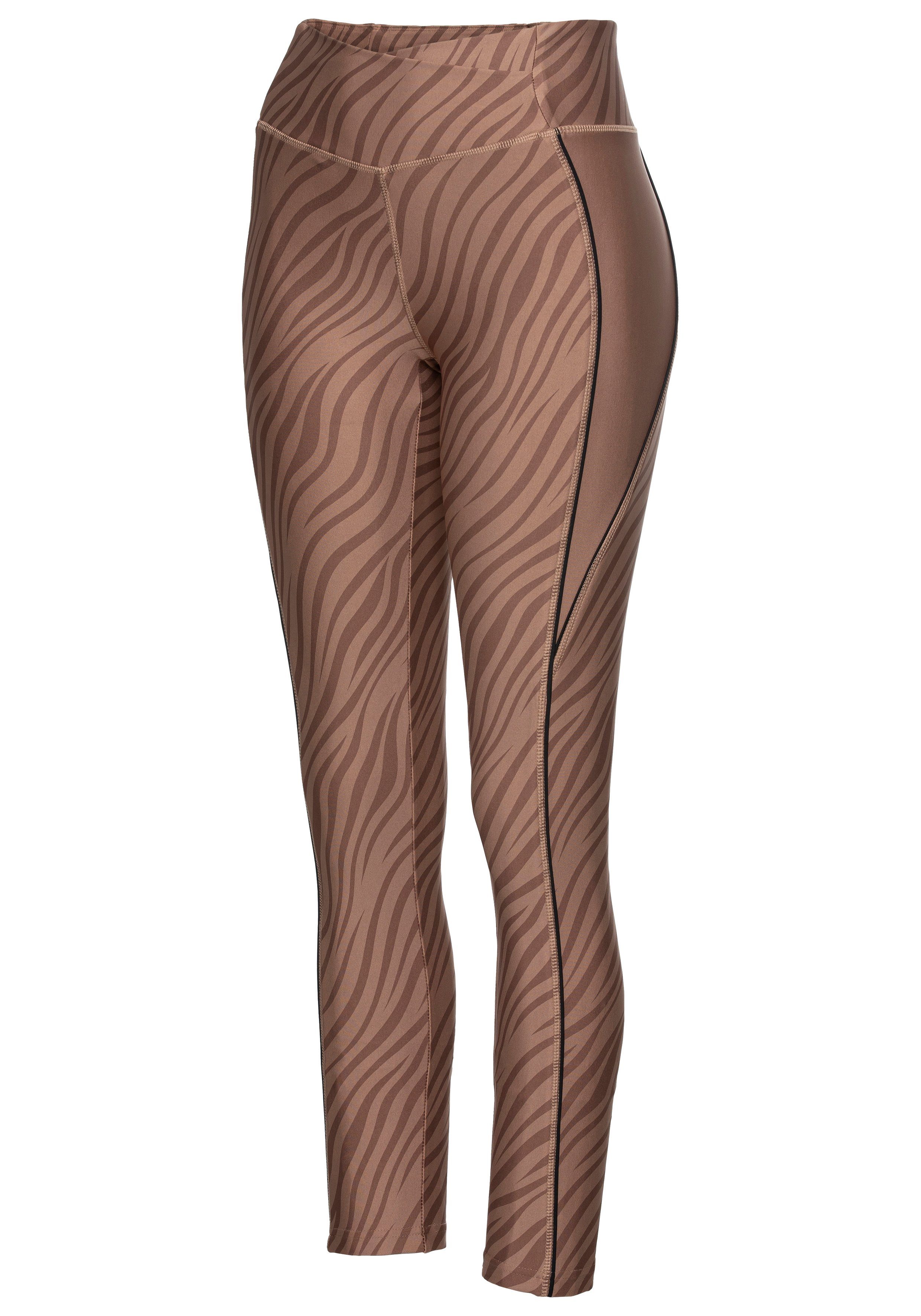 active by Lascana Legging -Sportleggings met zebramotief
