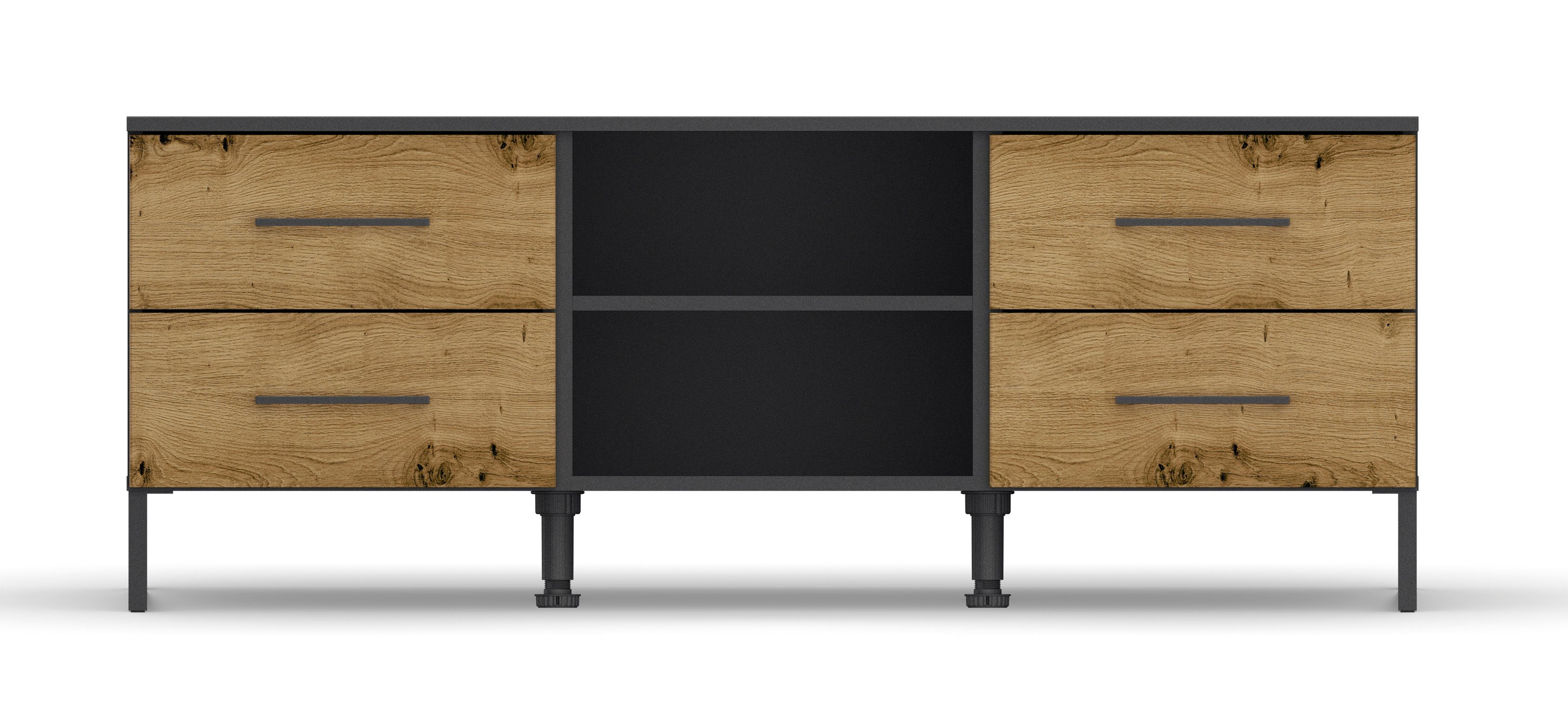 rauch Kast met laden en deuren Holmes in moderne industriële stijl