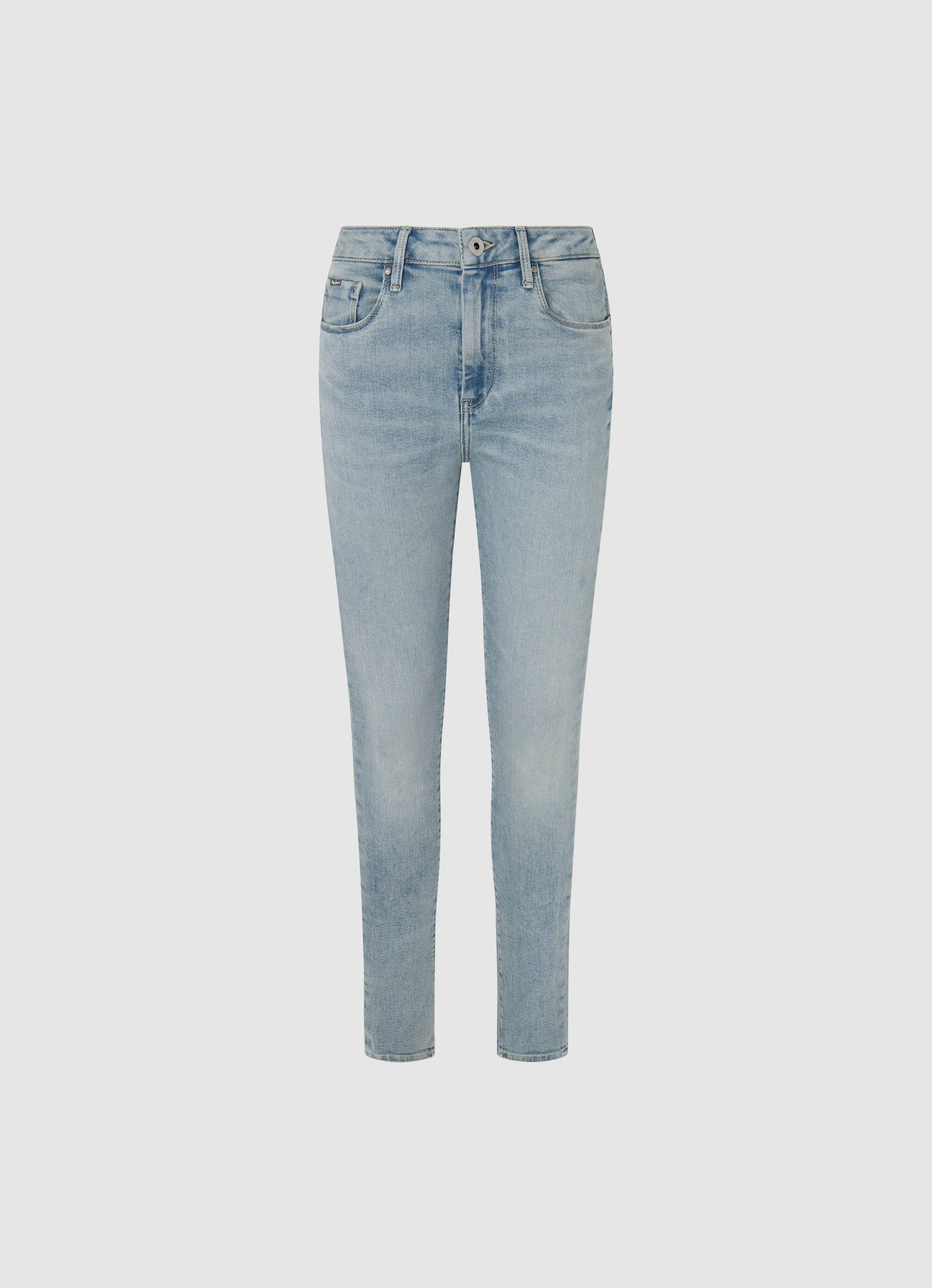 Pepe Jeans Skinny fit jeans in gebruikte look