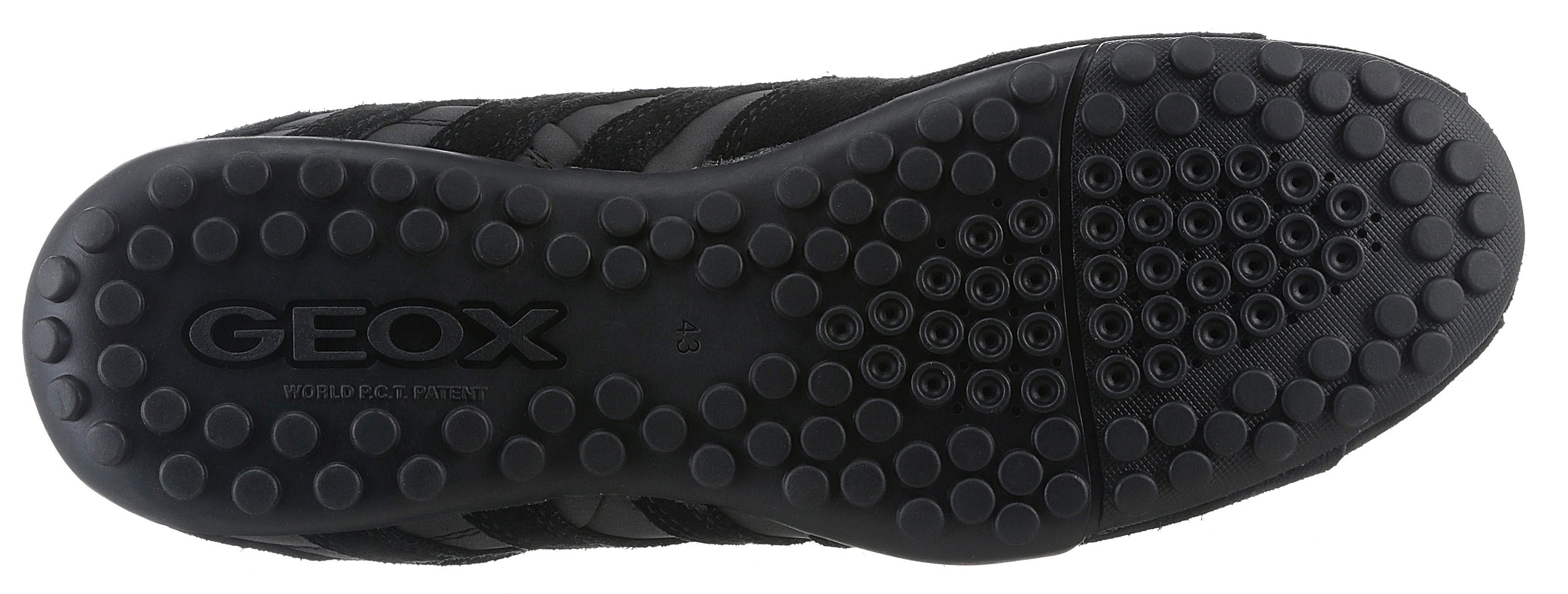 Geox Sneakers UOMO SNAKE A Vrijetijdsschoen, lage schoen, veterschoen met uitneembare binnenzool