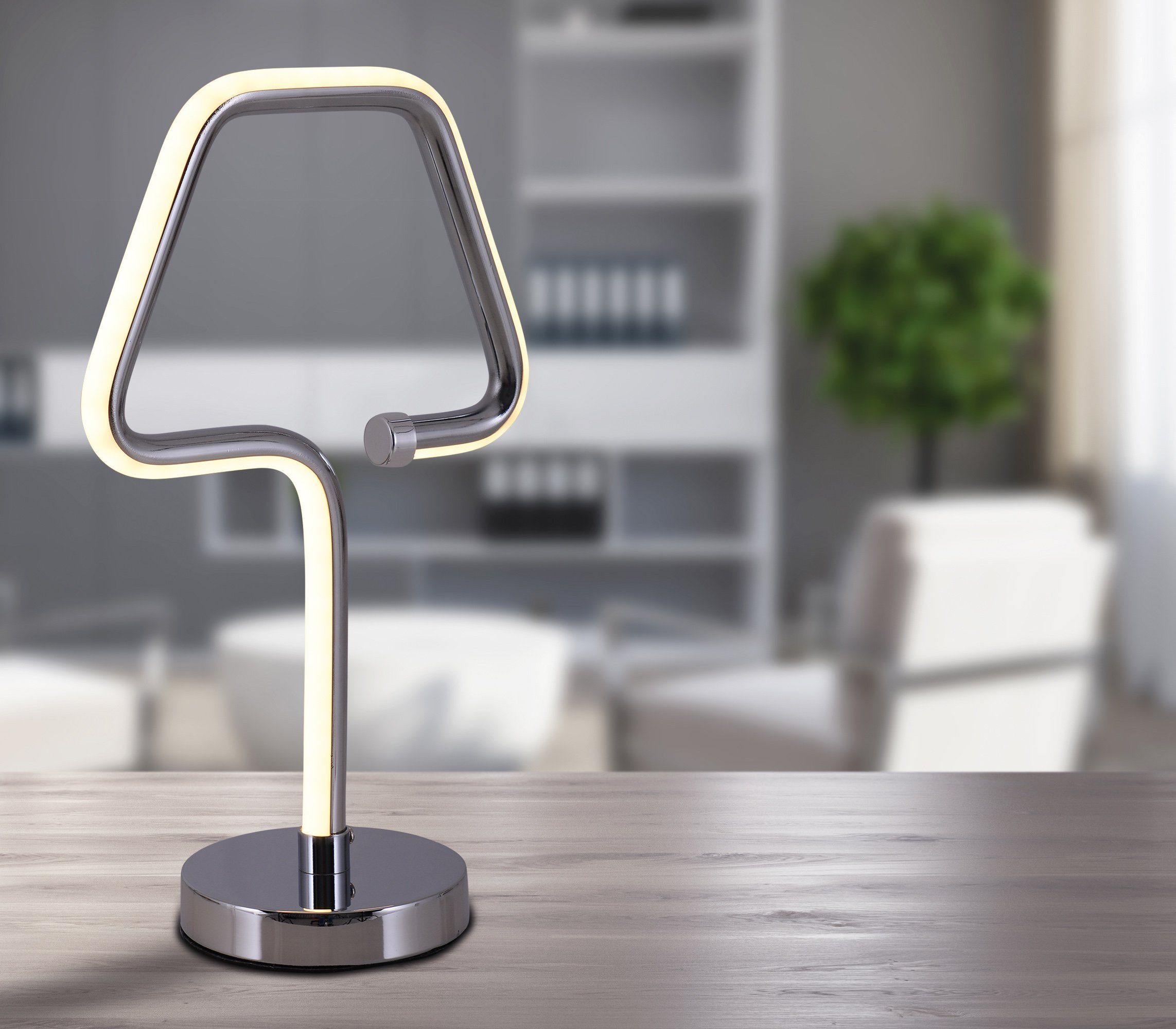 näve Led-tafellamp Loop Line modern ontwerp, met aan-/uitschakelaar (1 stuk)