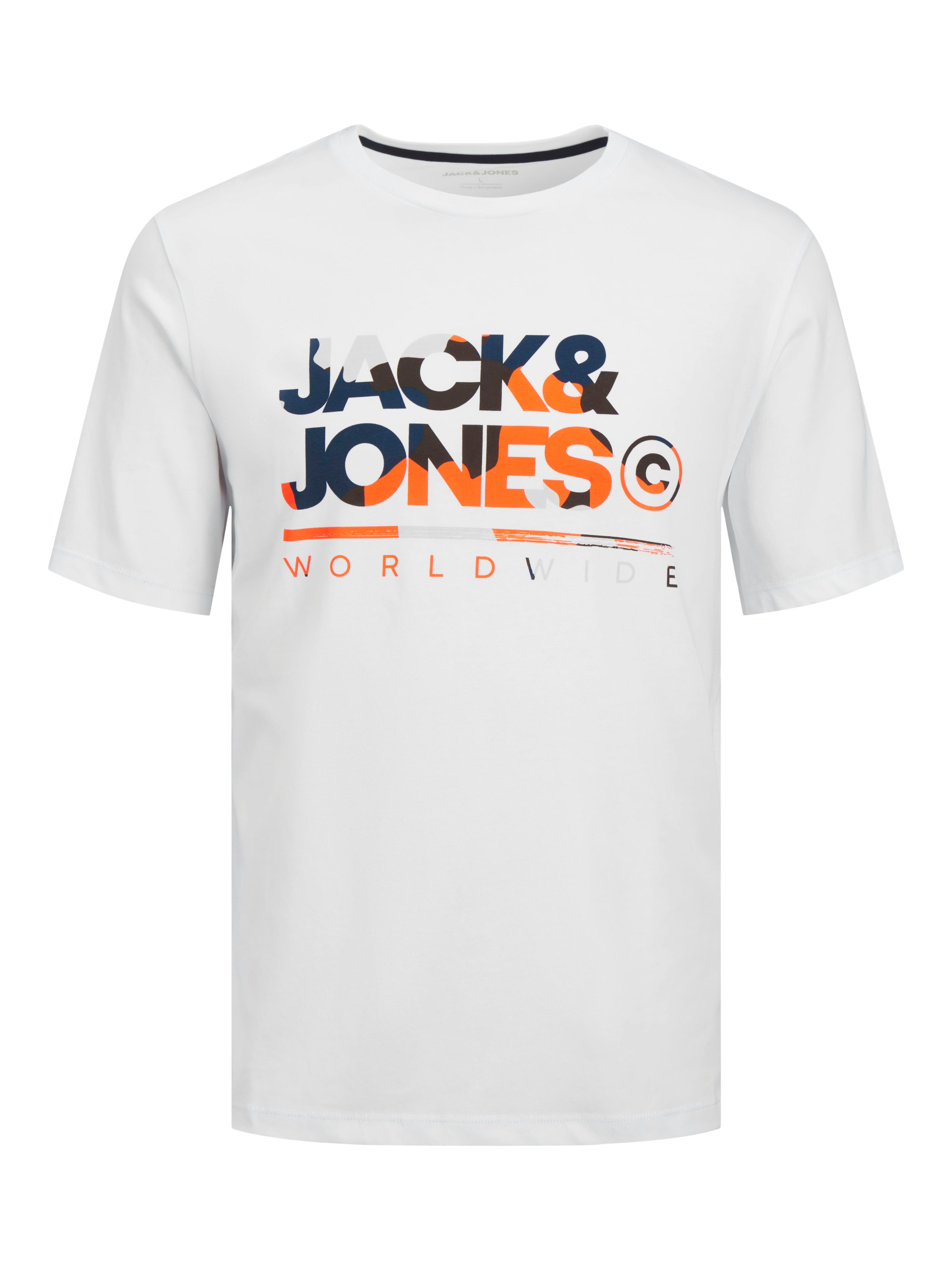 Jack & Jones Shirt met korte mouwen JJLUKE TEE SS CREW NECK 5PK MP (set, 5-delig)