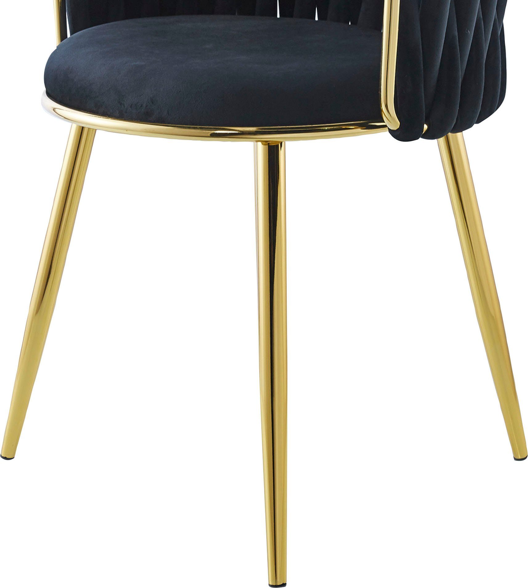 Kayoom Eetkamerstoel Stoel Milla 125 2-delige set, geweldig ontwerp van de rugleuning, ronde zitting (set, 2 stuks)