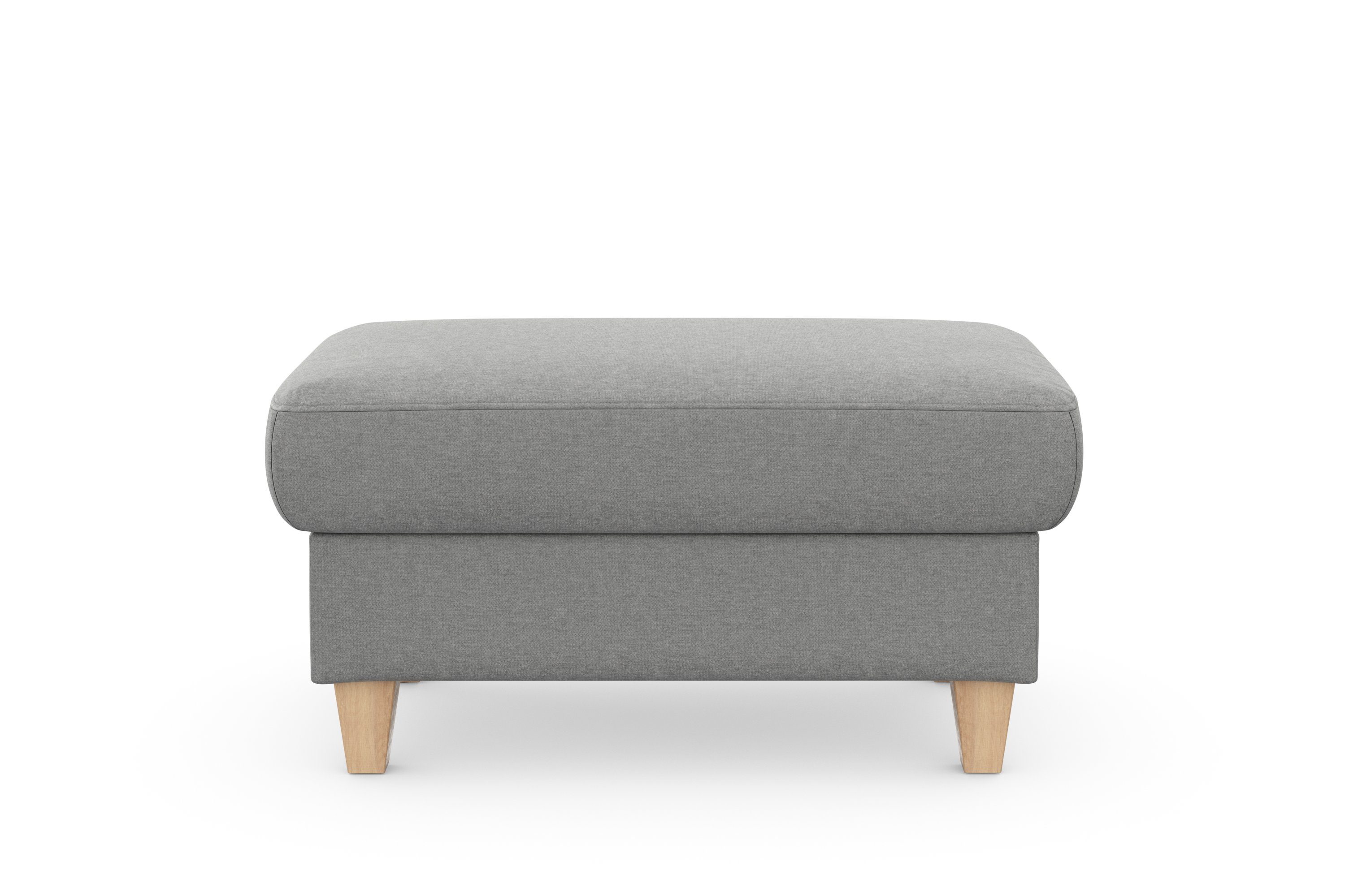 sit&more Hocker met bergruimte Farö met bergruimte en binnenvering en naturelkleurige poten