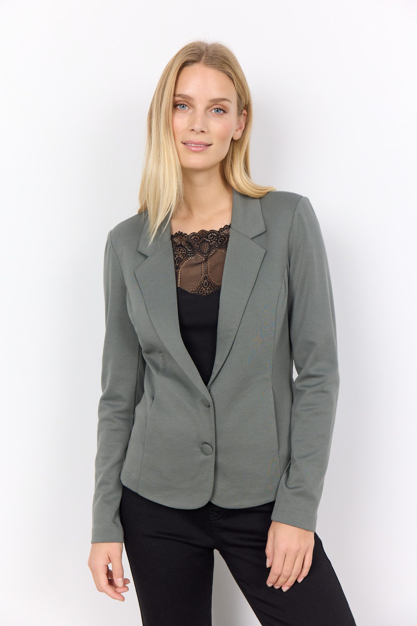 soyaconcept Korte blazer SC-DANIELA 1 dames korte blazers maat XXL groen