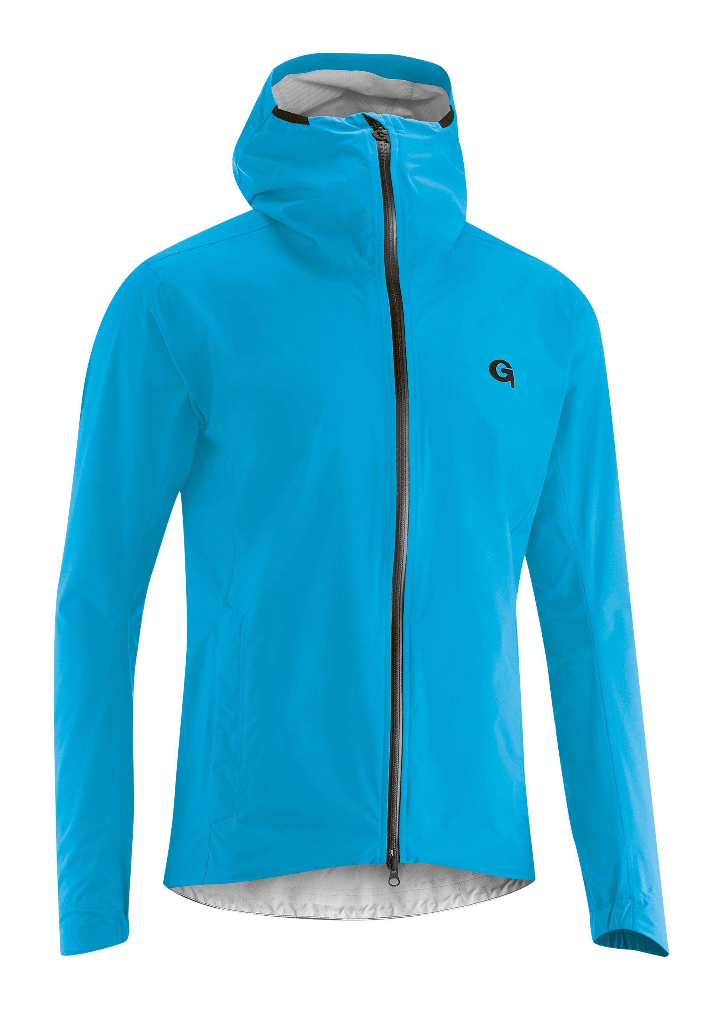 Gonso Fietsjack Save Jacket Trail M Herenregenjack wind- en waterdicht, fietsjack met capuchon heren jassen maat S blauw