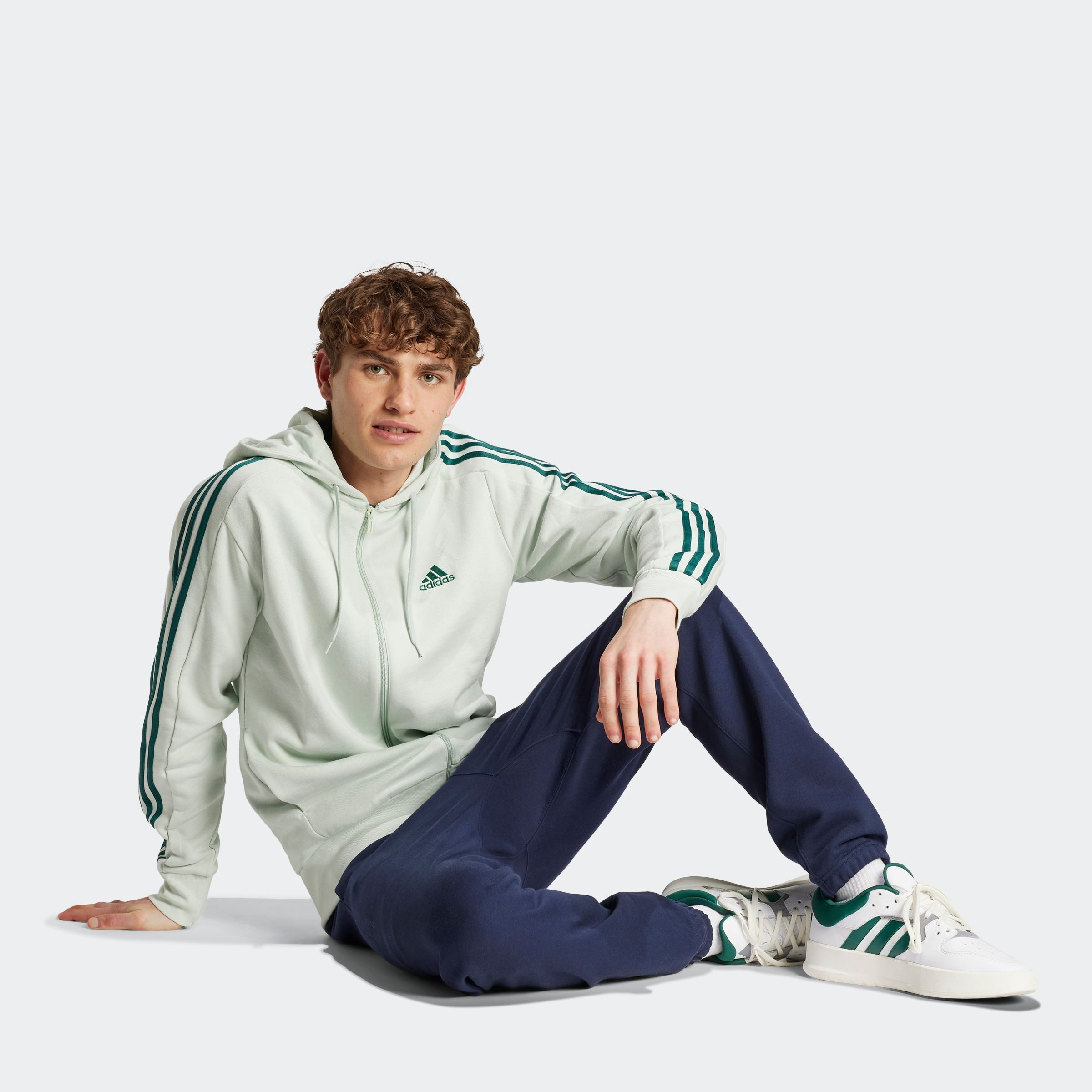 adidas Sportswear Capuchonsweatvest M 3S FT FZ HD (1-delig)