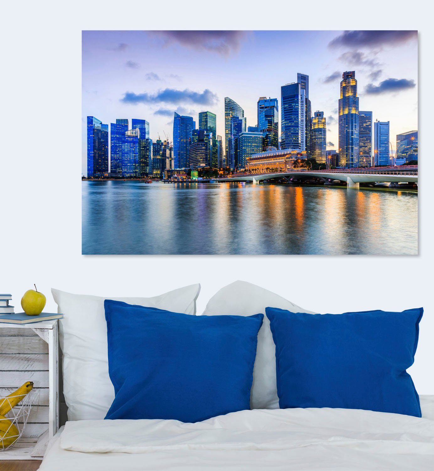 queence Artprint op acrylglas Stad Fine Art-print in galeriekwaliteit