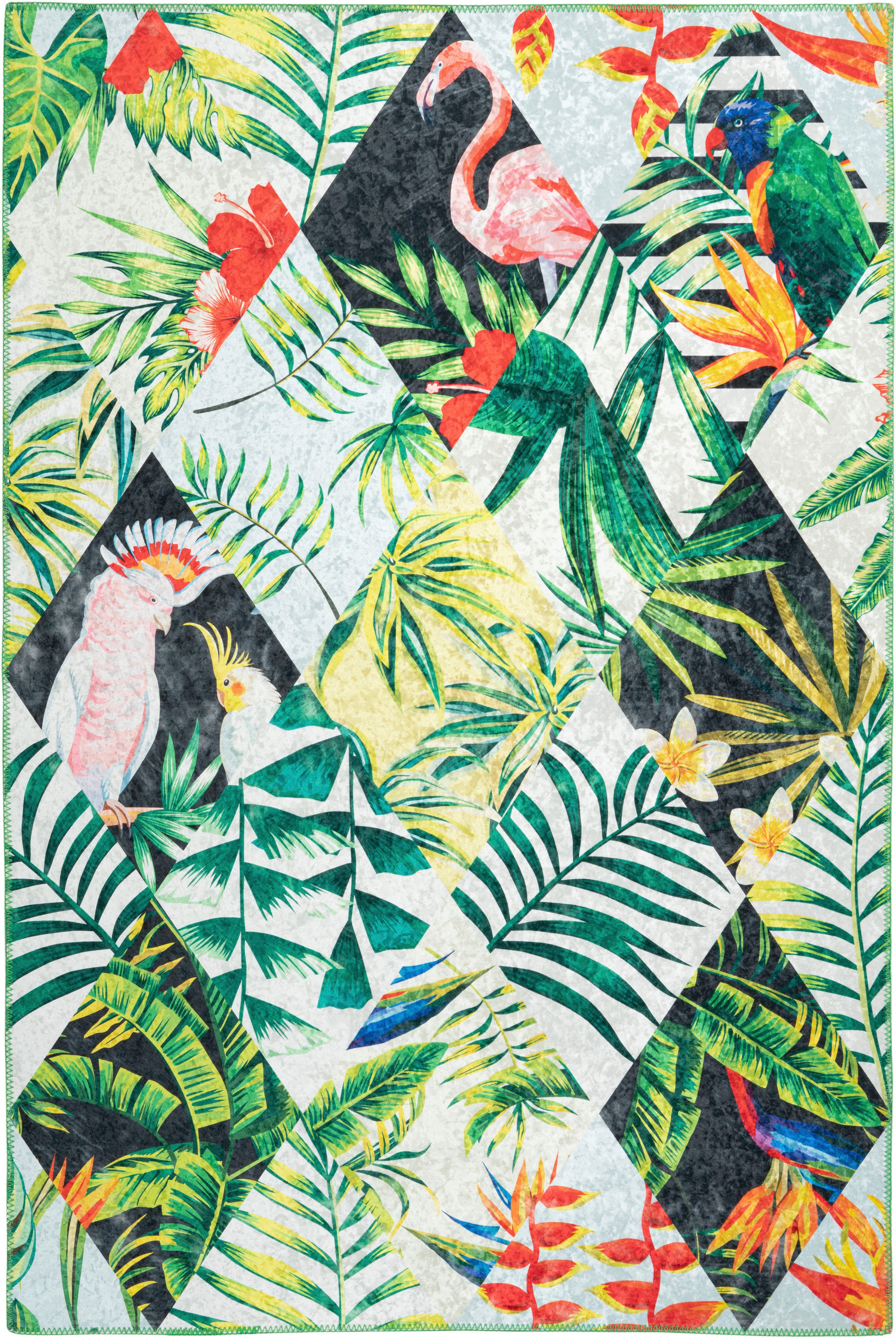 Obsession Vloerkleed Exotic 12m Korte pool, modern ruitendessin