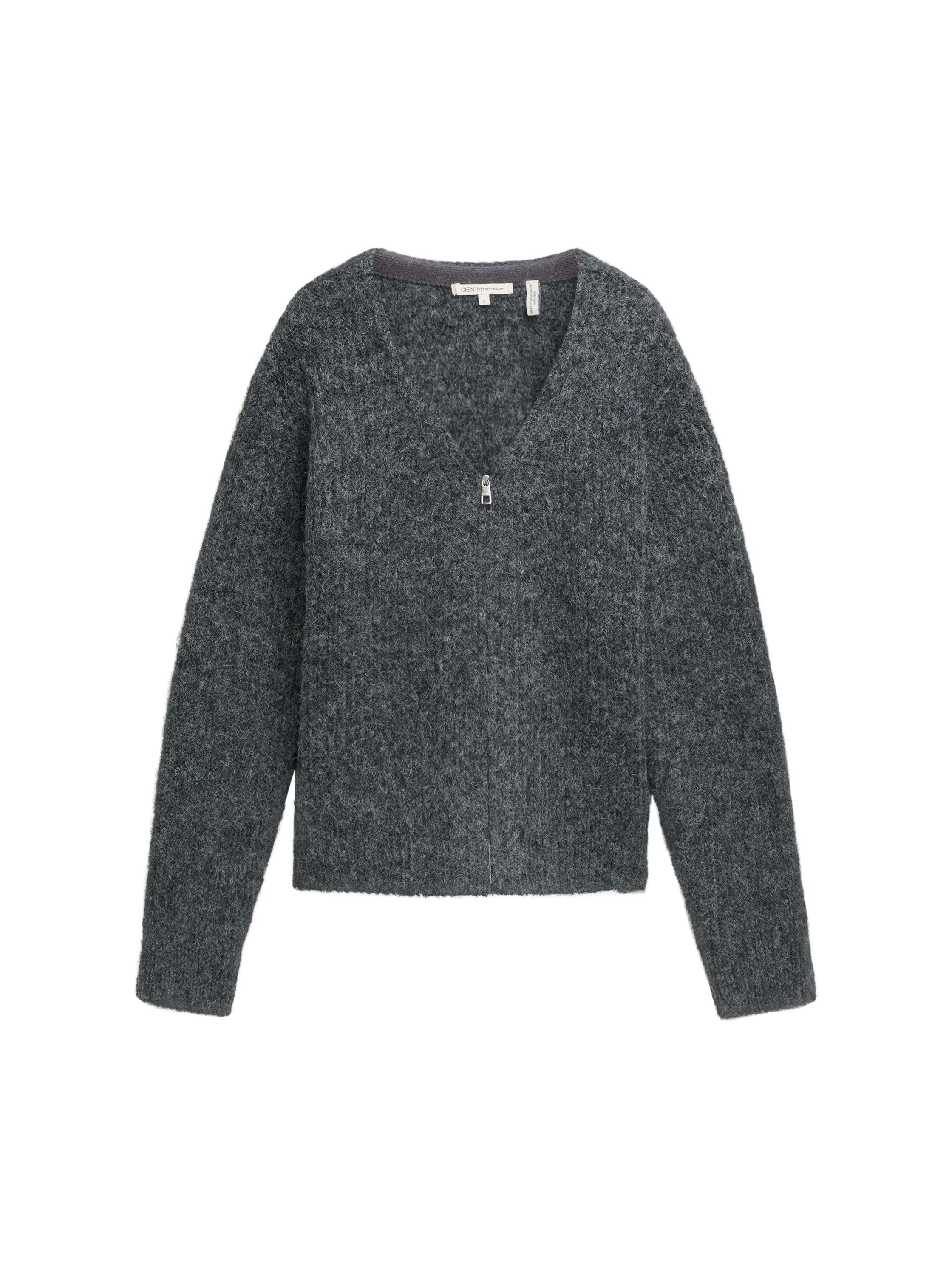 Tom Tailor Denim Cardigan in gemêleerde look