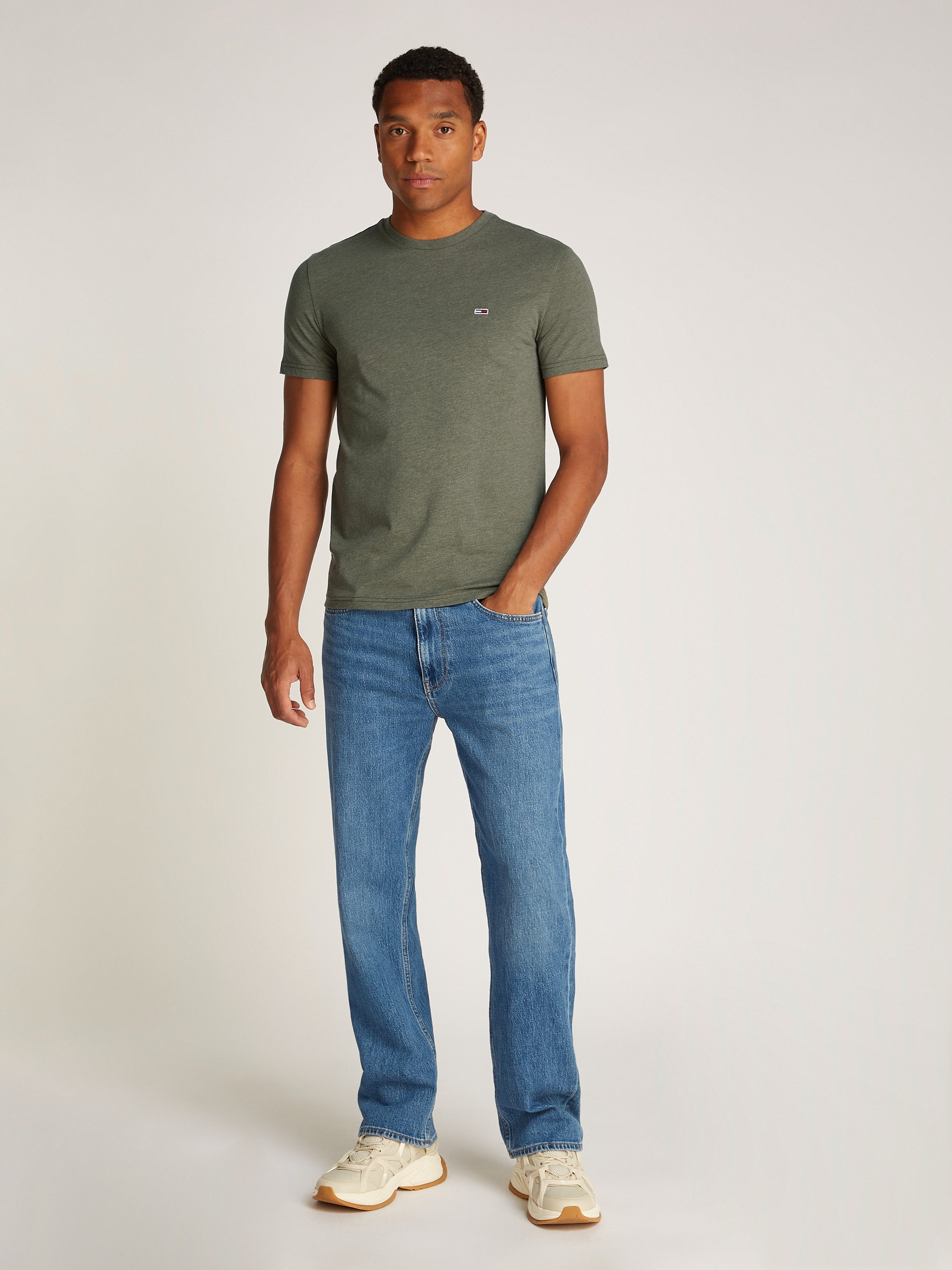 TOMMY JEANS T-shirt TJM XSLIM JASPE HTR TEE EXT
