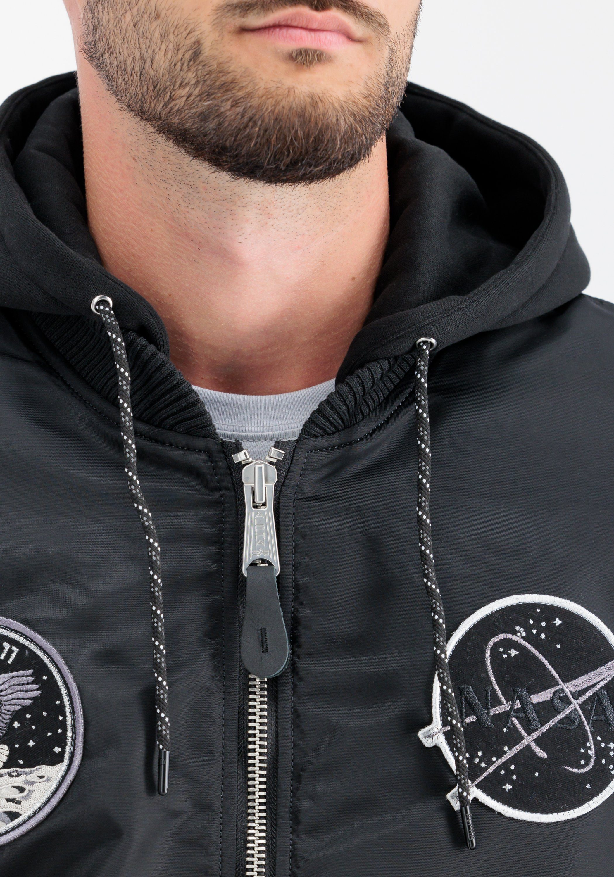 Alpha Industries Bomberjack ALPHA INDUSTRIES Men - Bomber Jackets MA-1 VF Hood Dark Side