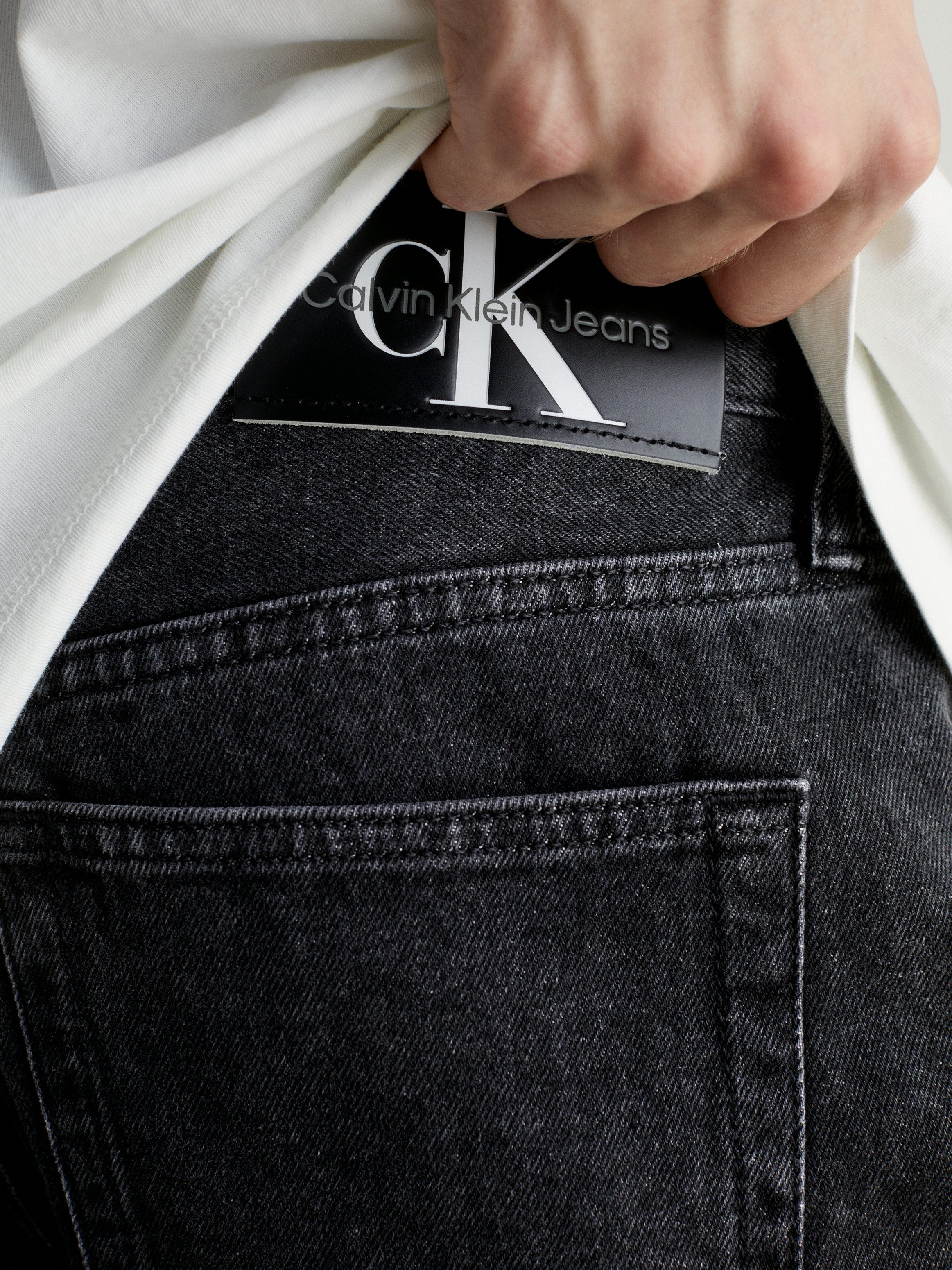 Calvin Klein Regular fit jeans REGULAR SHORT in een klassiek 5-pocketsmodel