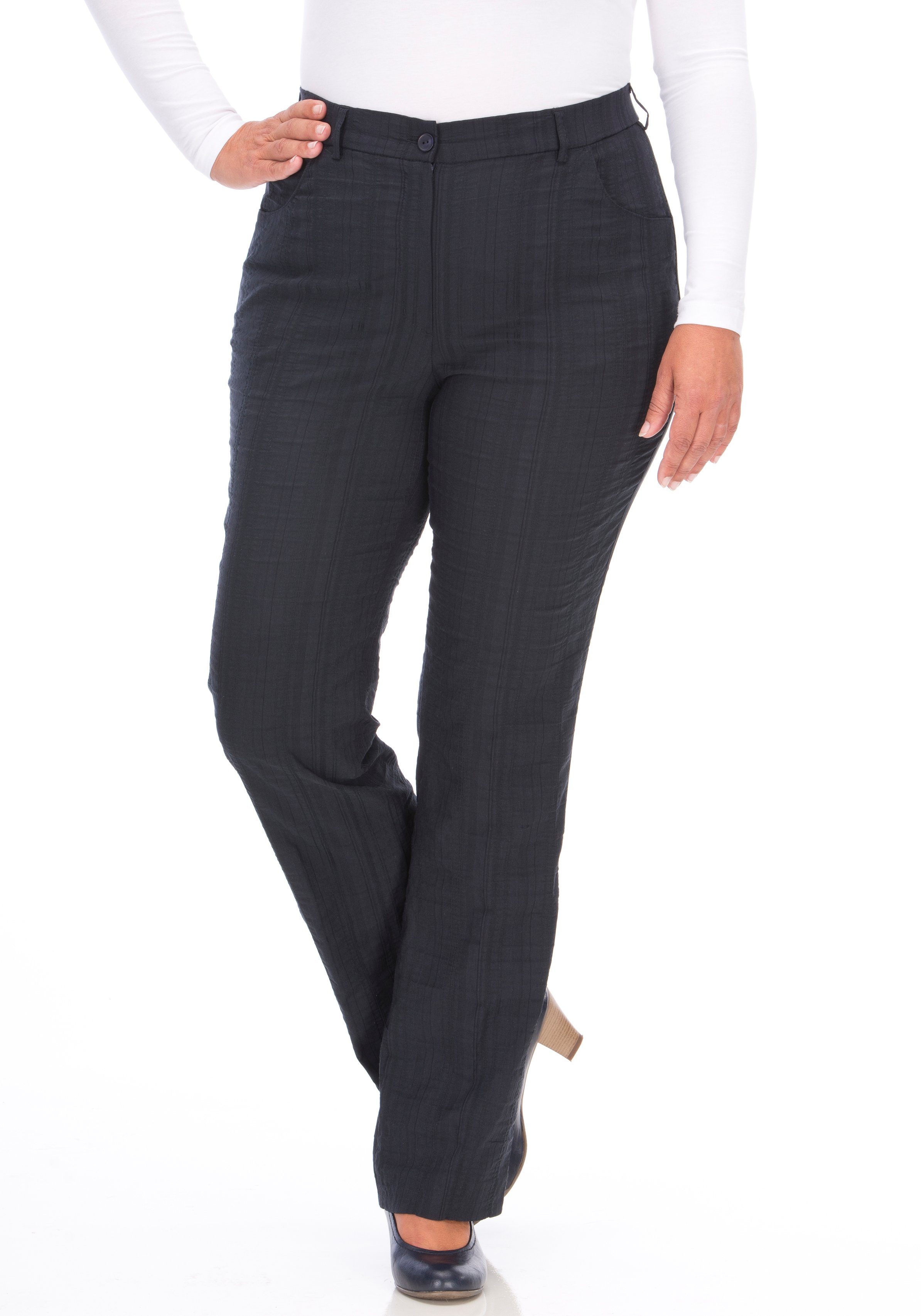 KjBRAND Stoffen broek Bea optimale pasvorm in dwars-stretch dames harembroeken maat 48 (24) blauw