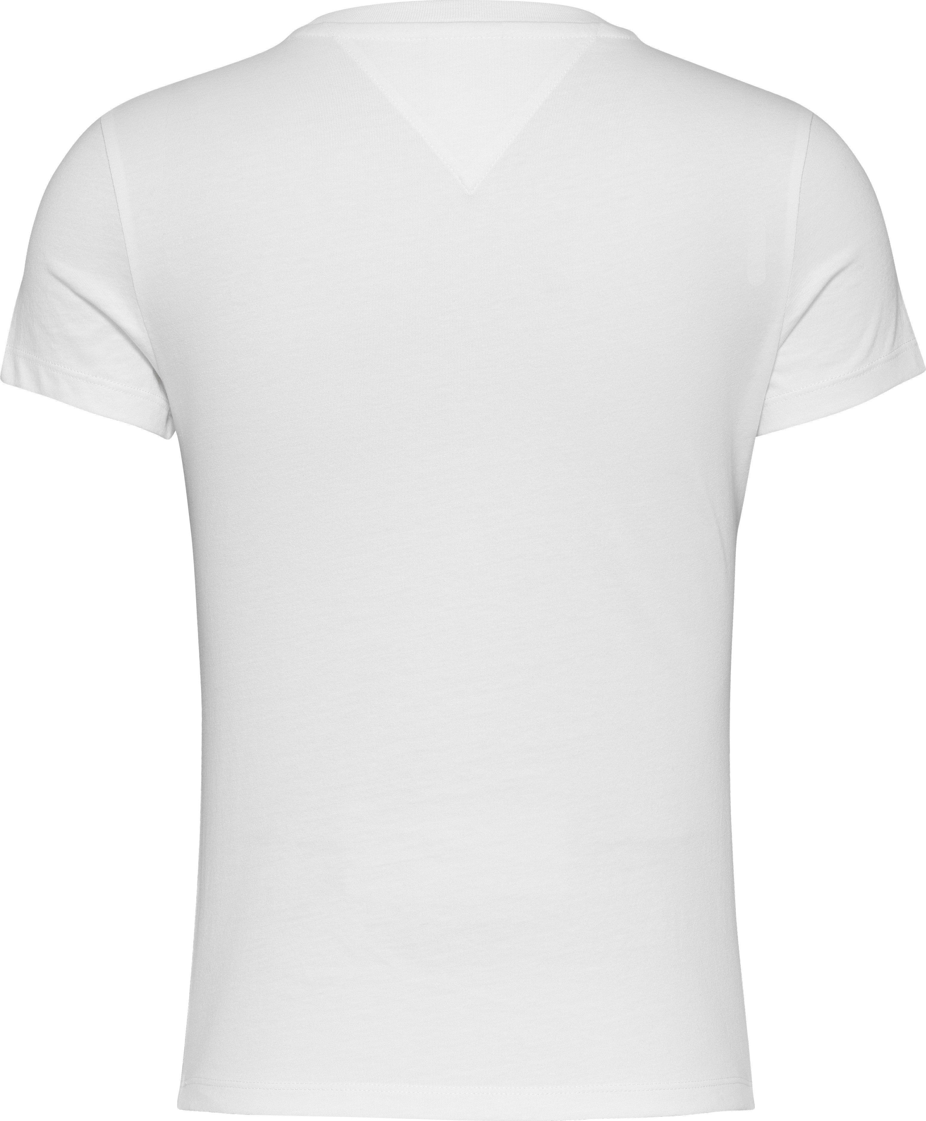 TOMMY JEANS T-shirt TJW SLIM LINEAR TEE met een logo-opschrift