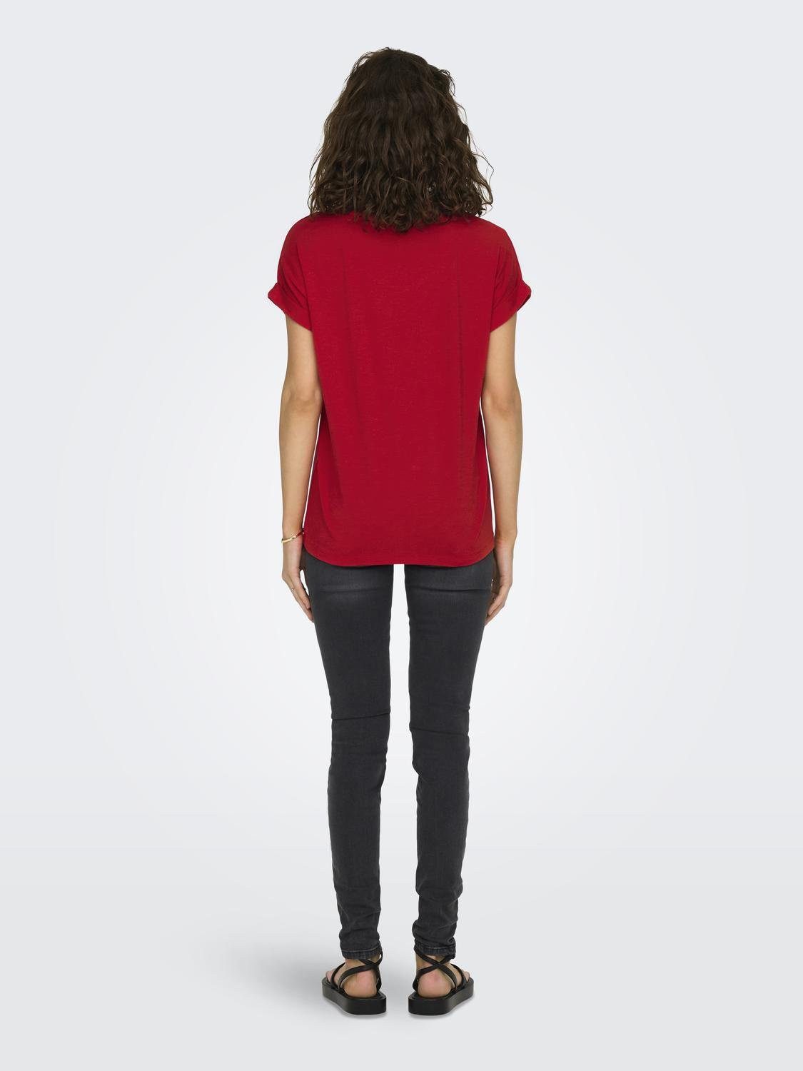 Only T-shirt ONLMOSTER S S O-NECK TOP NOOS JRS