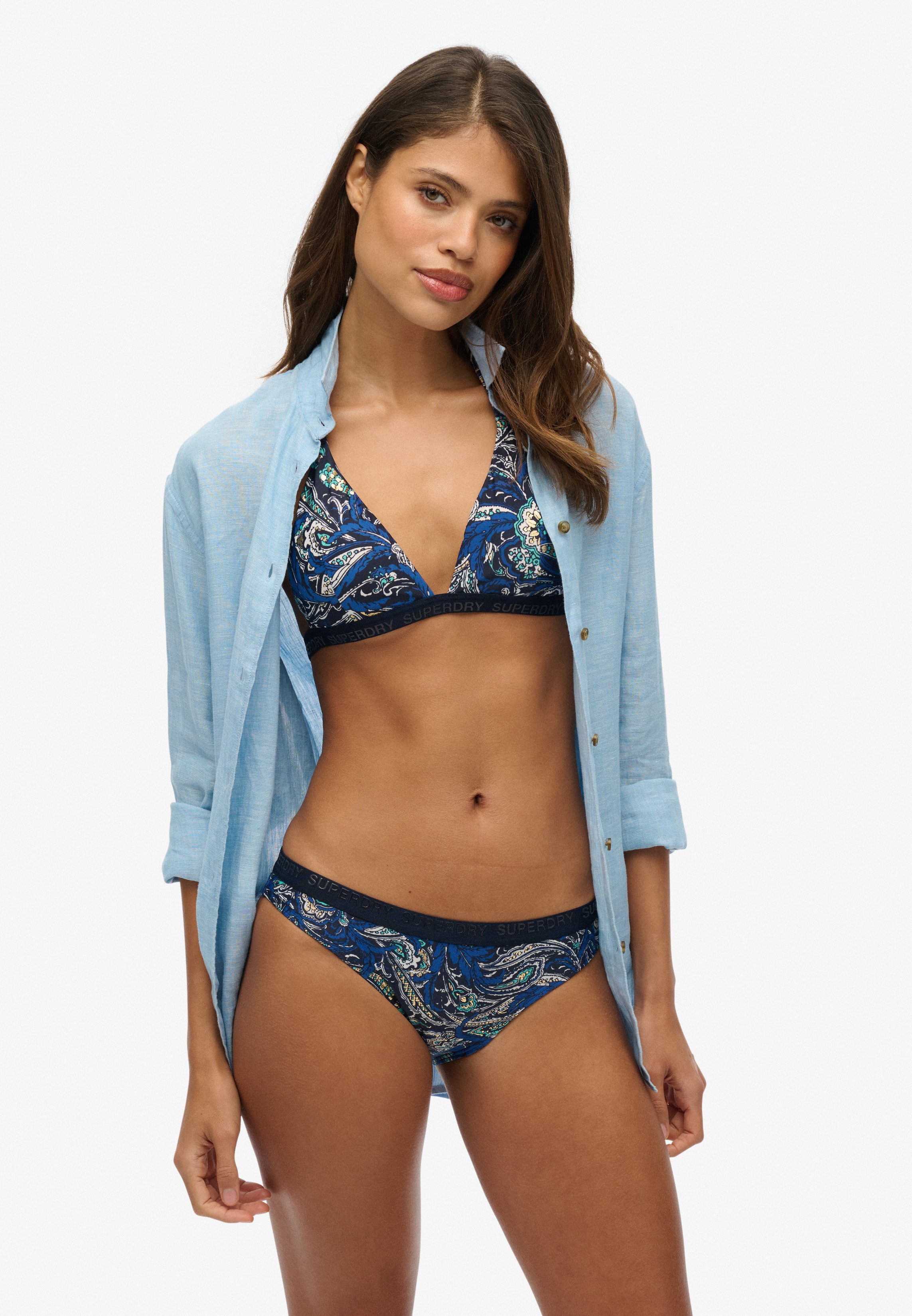 Superdry Triangel-bikinitop PRINT TRIANGLE BIKINI TOP