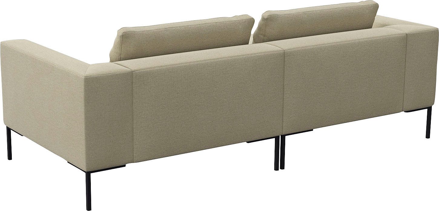 FLEXLUX Hoekbank Loano, super comfortabel zitcomfort door koudschuim in de zitting, L-vorm
