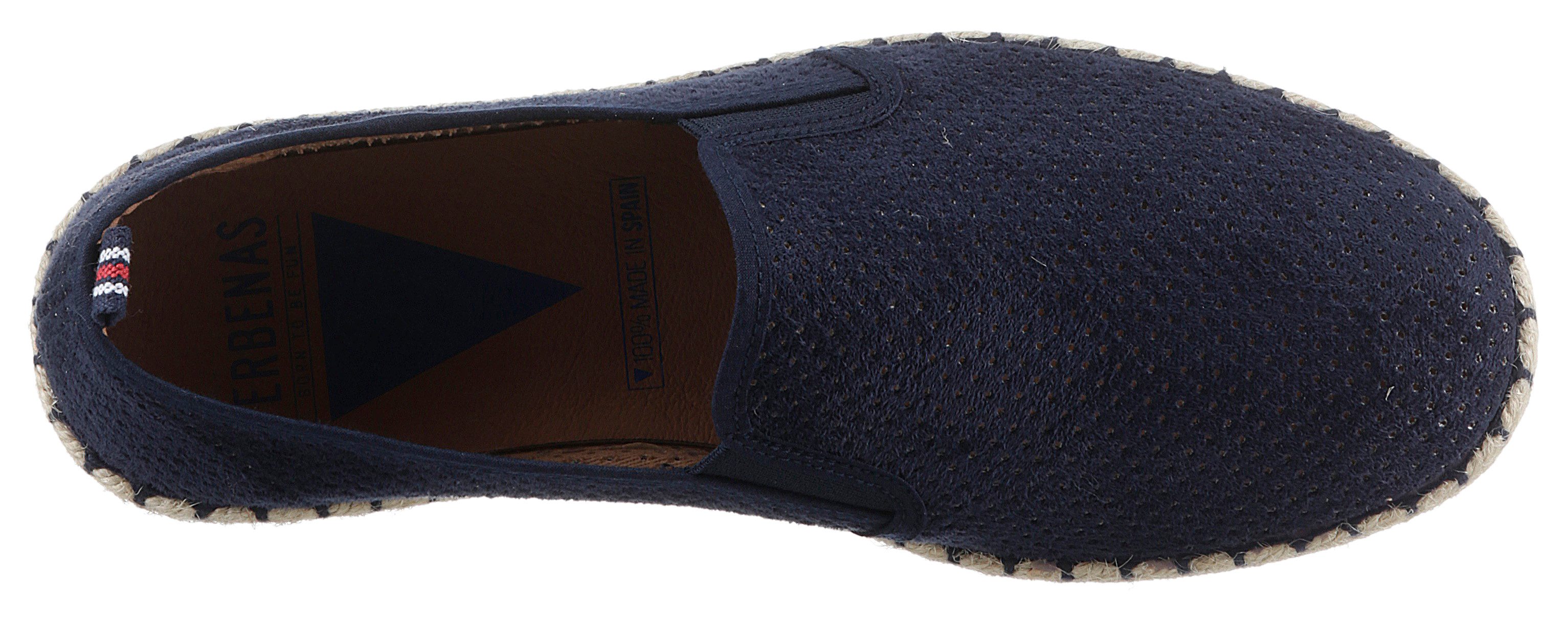 VERBENAS Espadrilles Tom Pacific , loafer, slip-on, zomerschoen, strandschoen met stretch inzetstukken