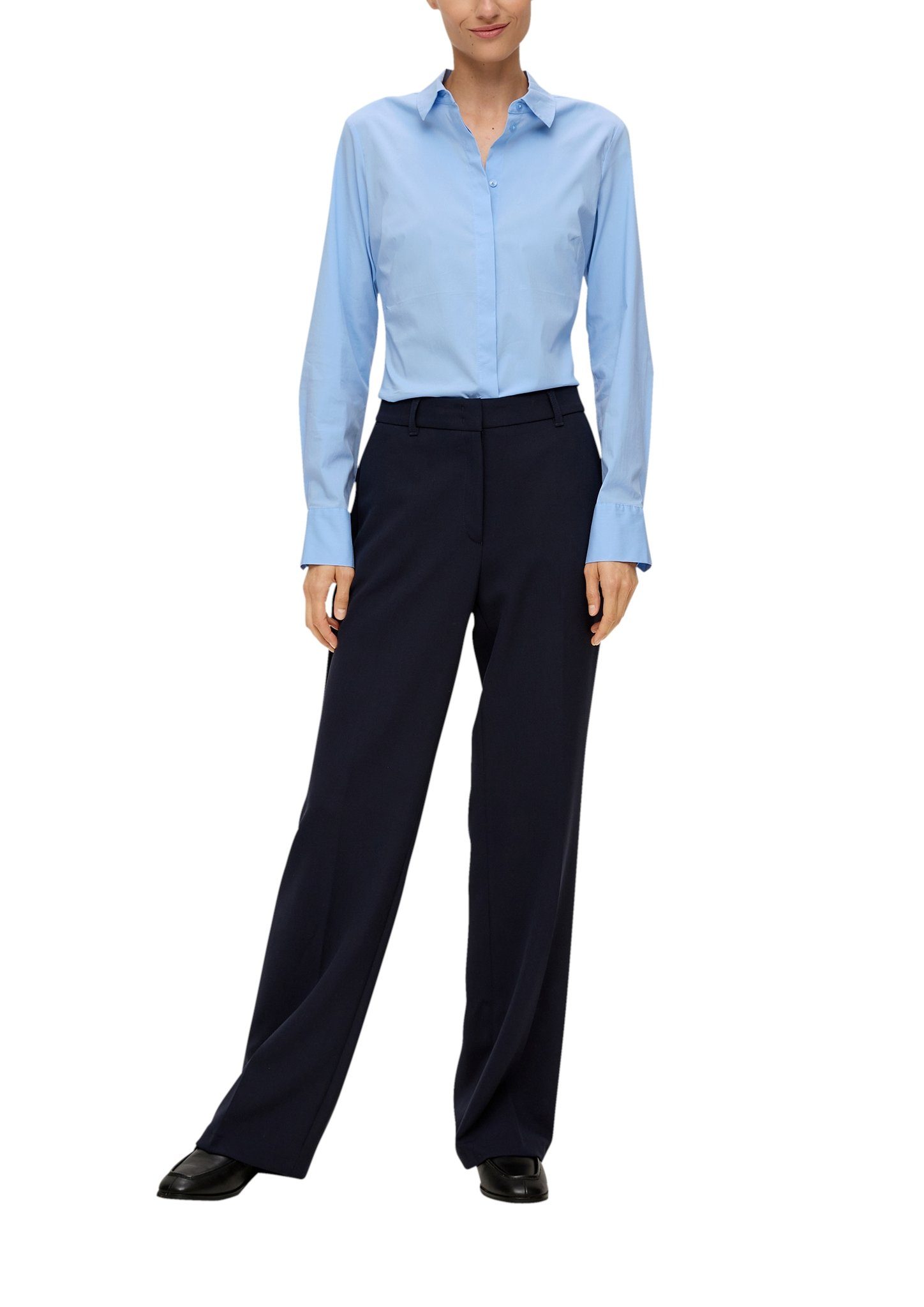 s.Oliver BLACK LABEL Klassieke blouse met verborgen knoopsluiting
