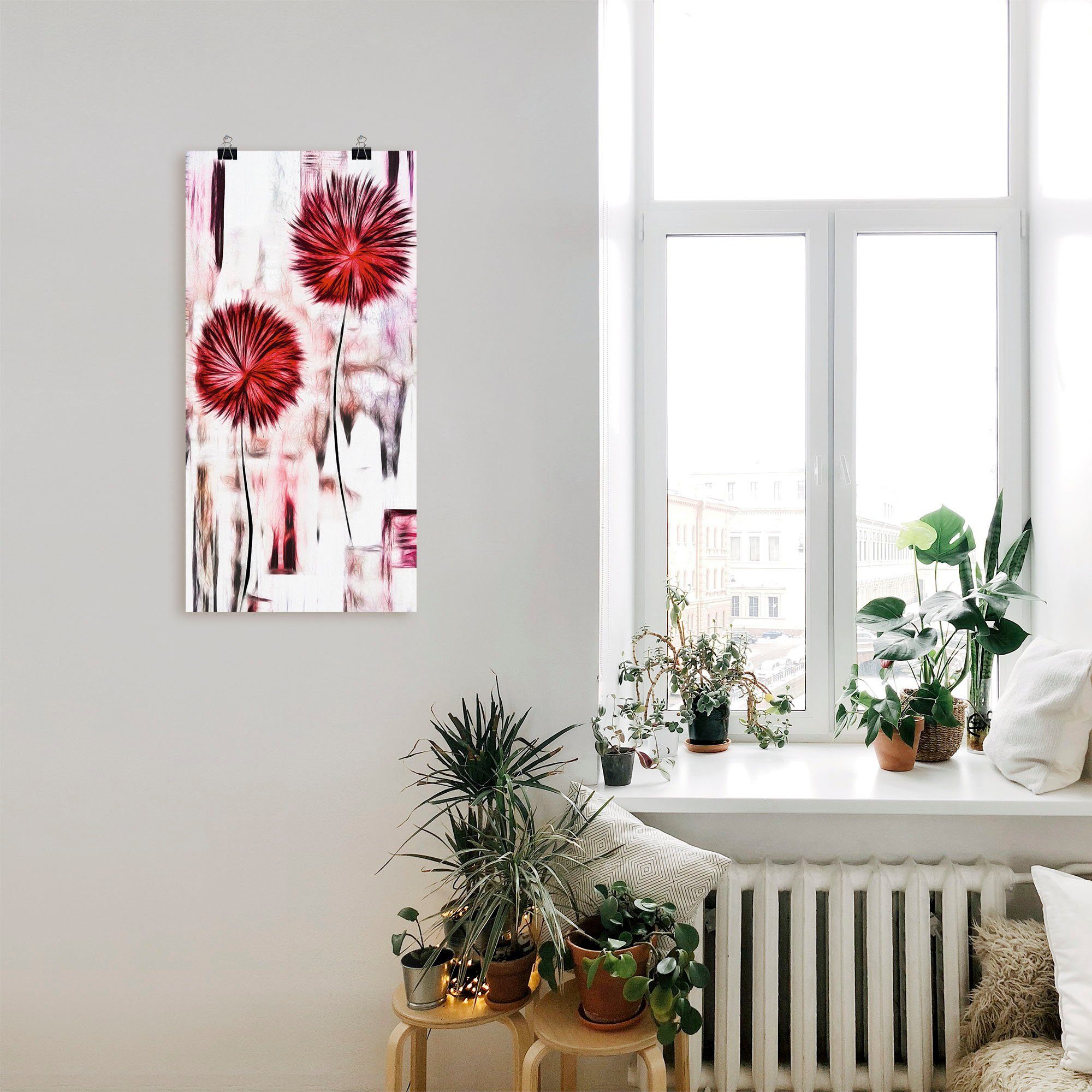 Artland Artprint Bloemen als artprint van aluminium, artprint op linnen, muursticker of poster in verschillende maten