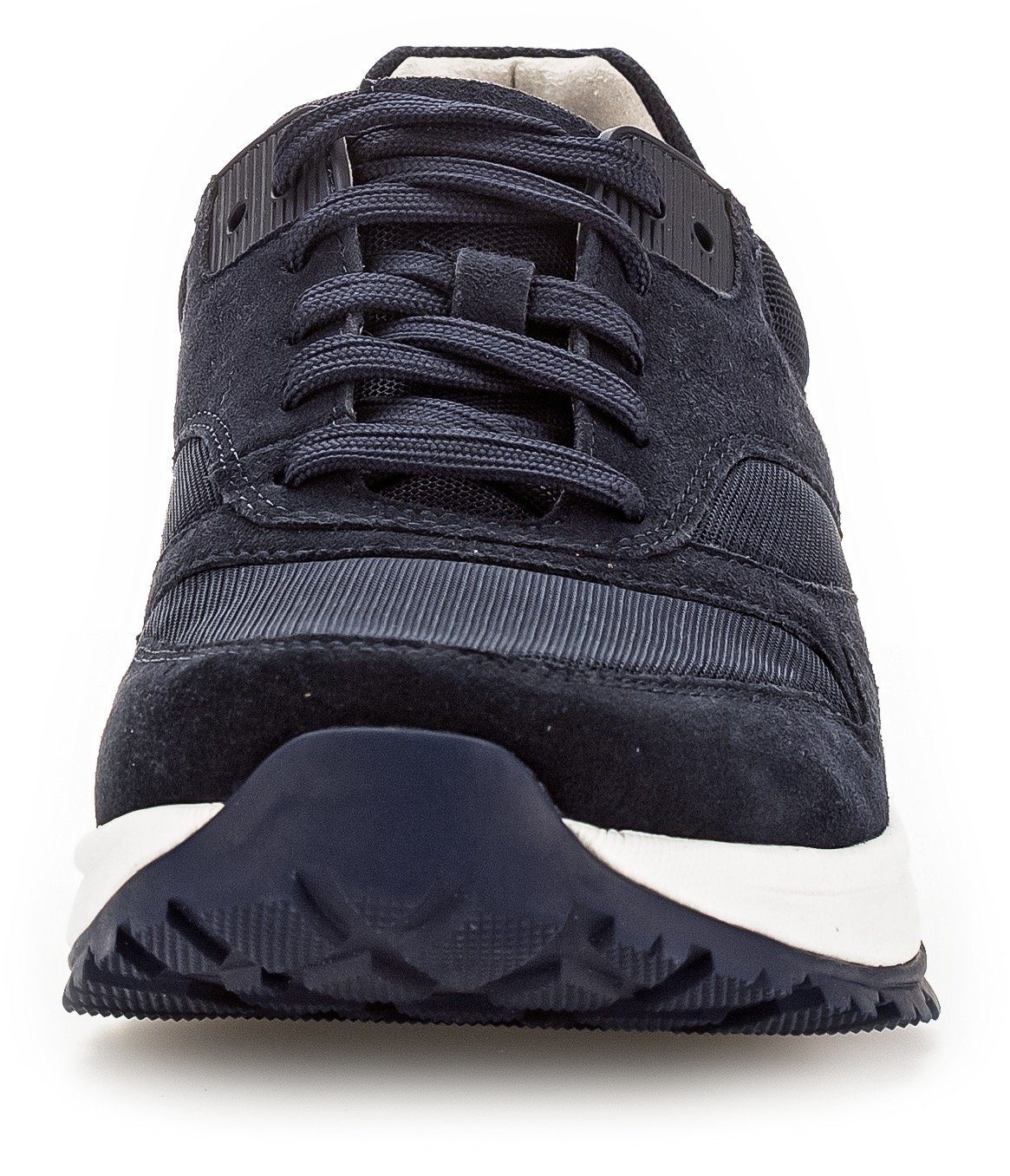 Gabor Rollingsoft Sneakers met sleehak , vrijetijdsschoen, lage schoen, veterschoen met verwisselbaar voetbed, breedte g