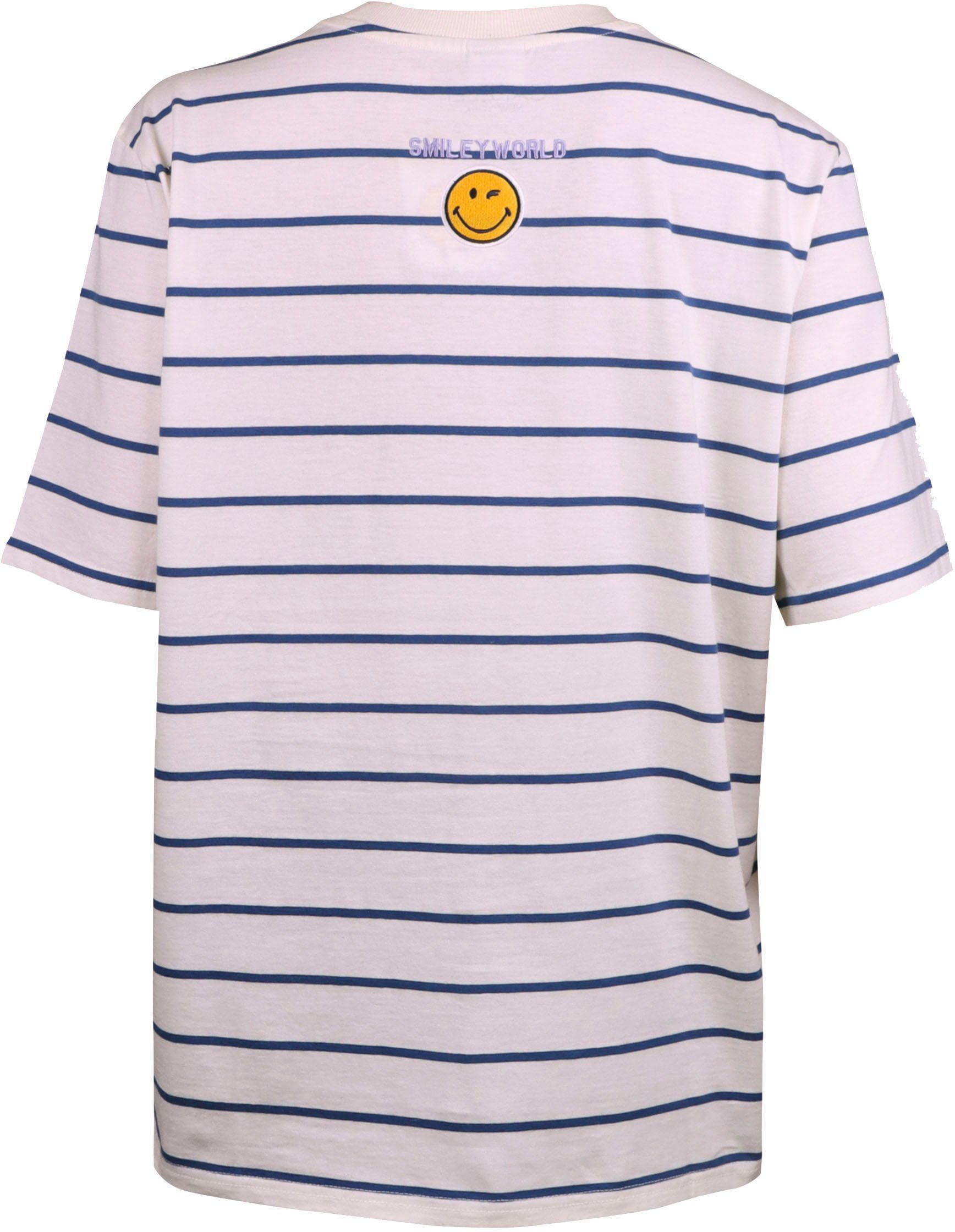 Capelli New York T-shirt met smiley-applicatie