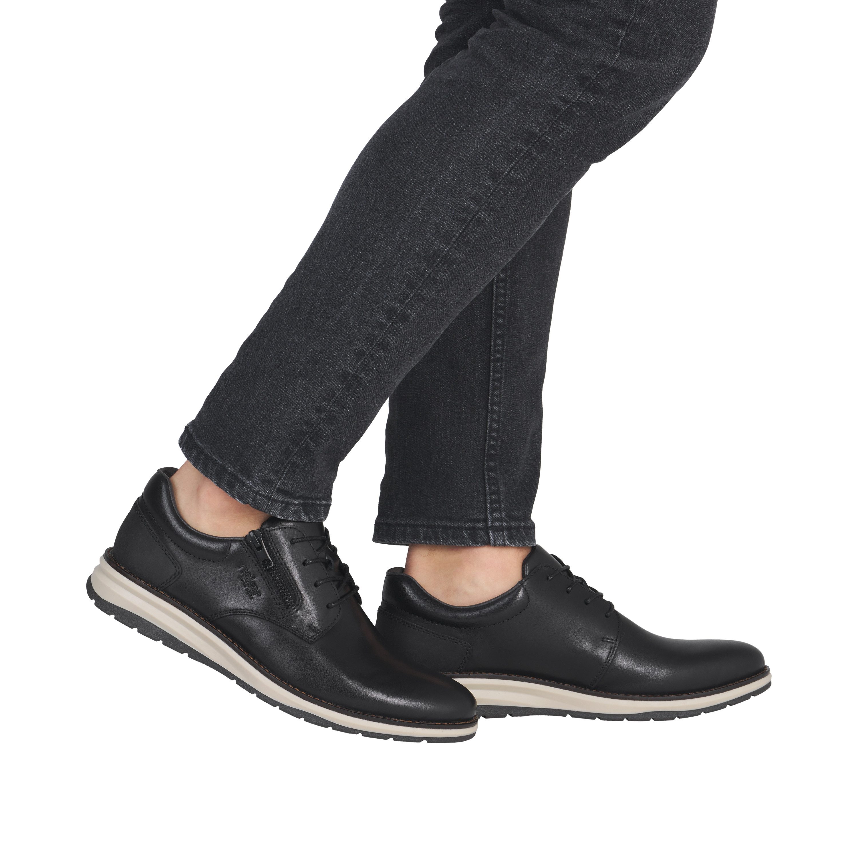 Rieker Veterschoenen Feestschoen, lage schoen, zakelijke veterschoen met zachte binnenzool