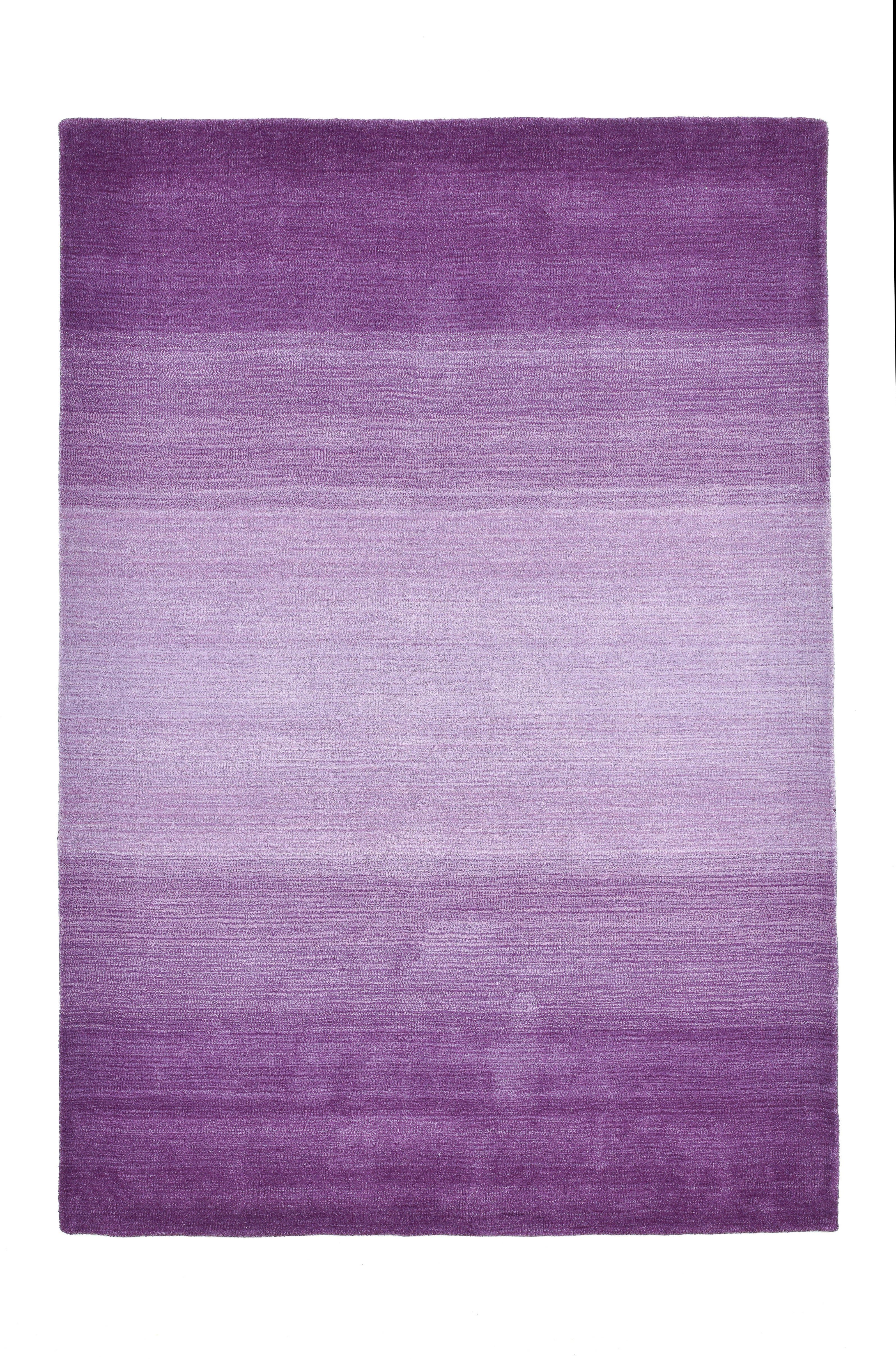 my home Wollen kleed Lessach Handgeweven tapijt, met moderne kleurverloop, 100% wol, handgeweven