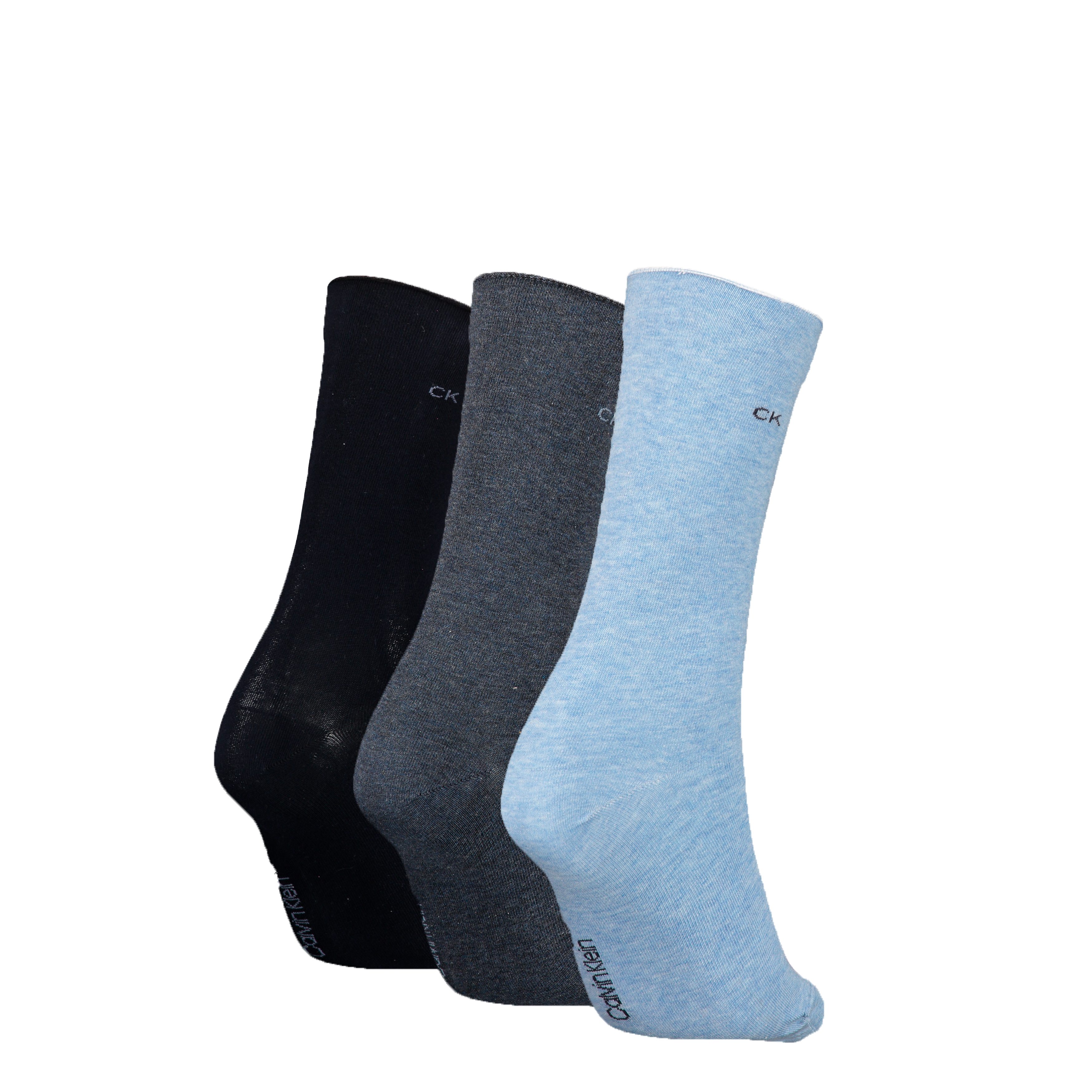 Calvin Klein Jeans Sokken CK WOMEN SOCK 3P ROLL TOP (3 paar)