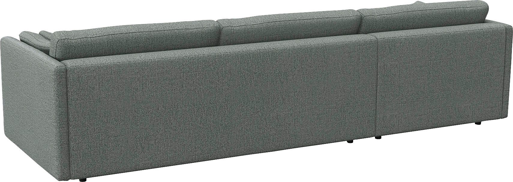 FLEXLUX Hoekbank Lovane Zacht en zeer comfortabel, grote zitdiepte op koudschuim, inclusief sierkussen