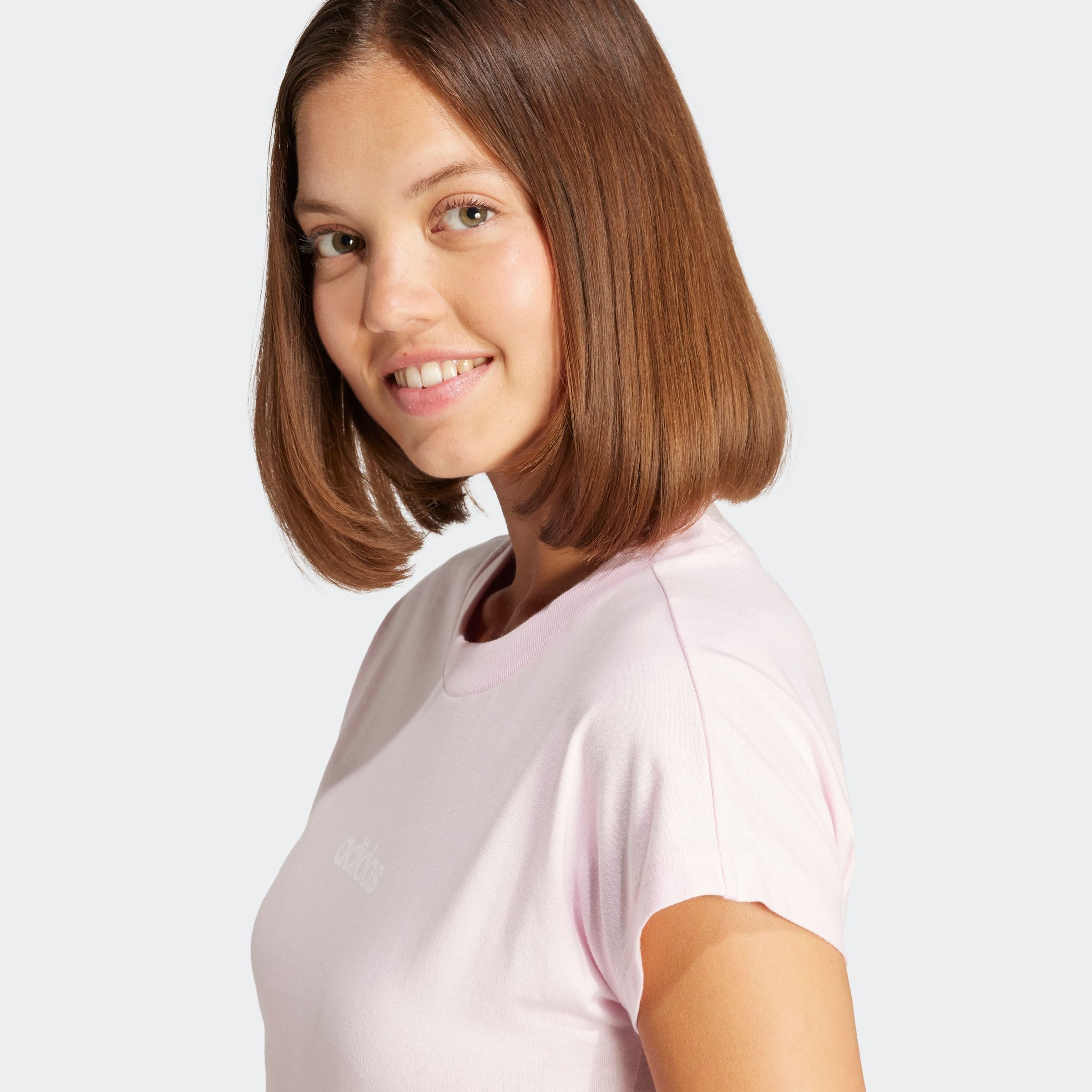 adidas Sportswear T-shirt W LIN SJ T Basic T-shirt van zacht materiaal