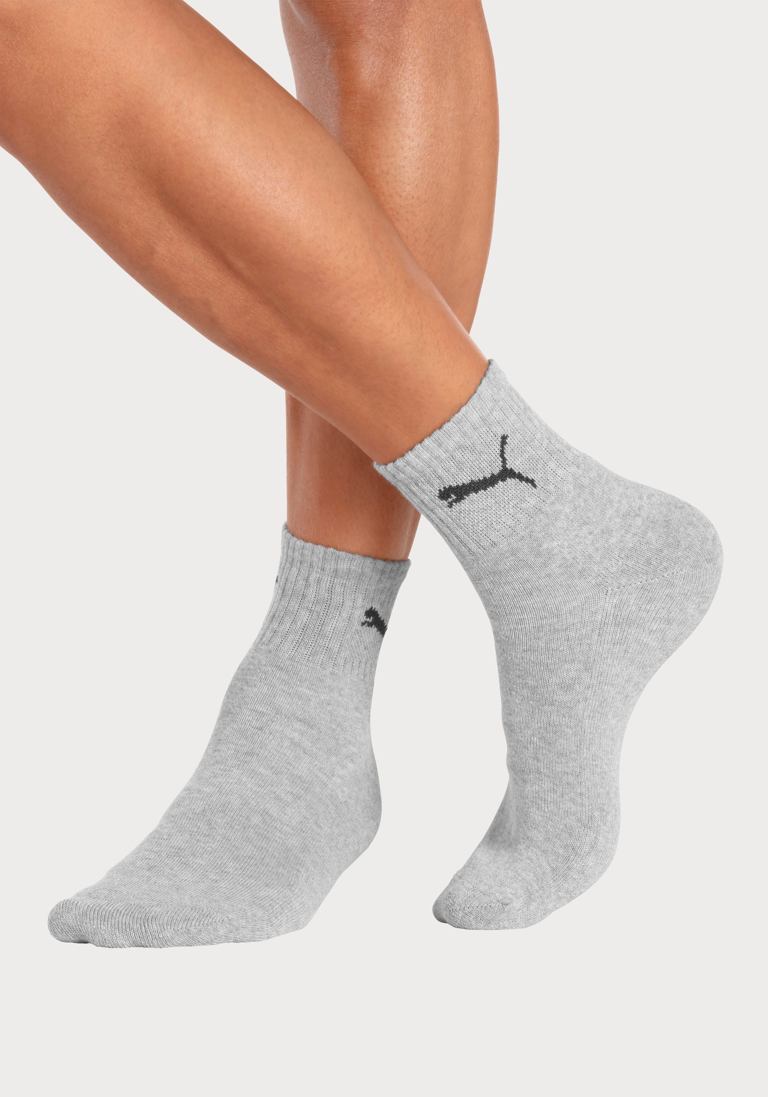 PUMA Sportsokken Short crew Gevoerde frotté-zool, ademend (3 paar)