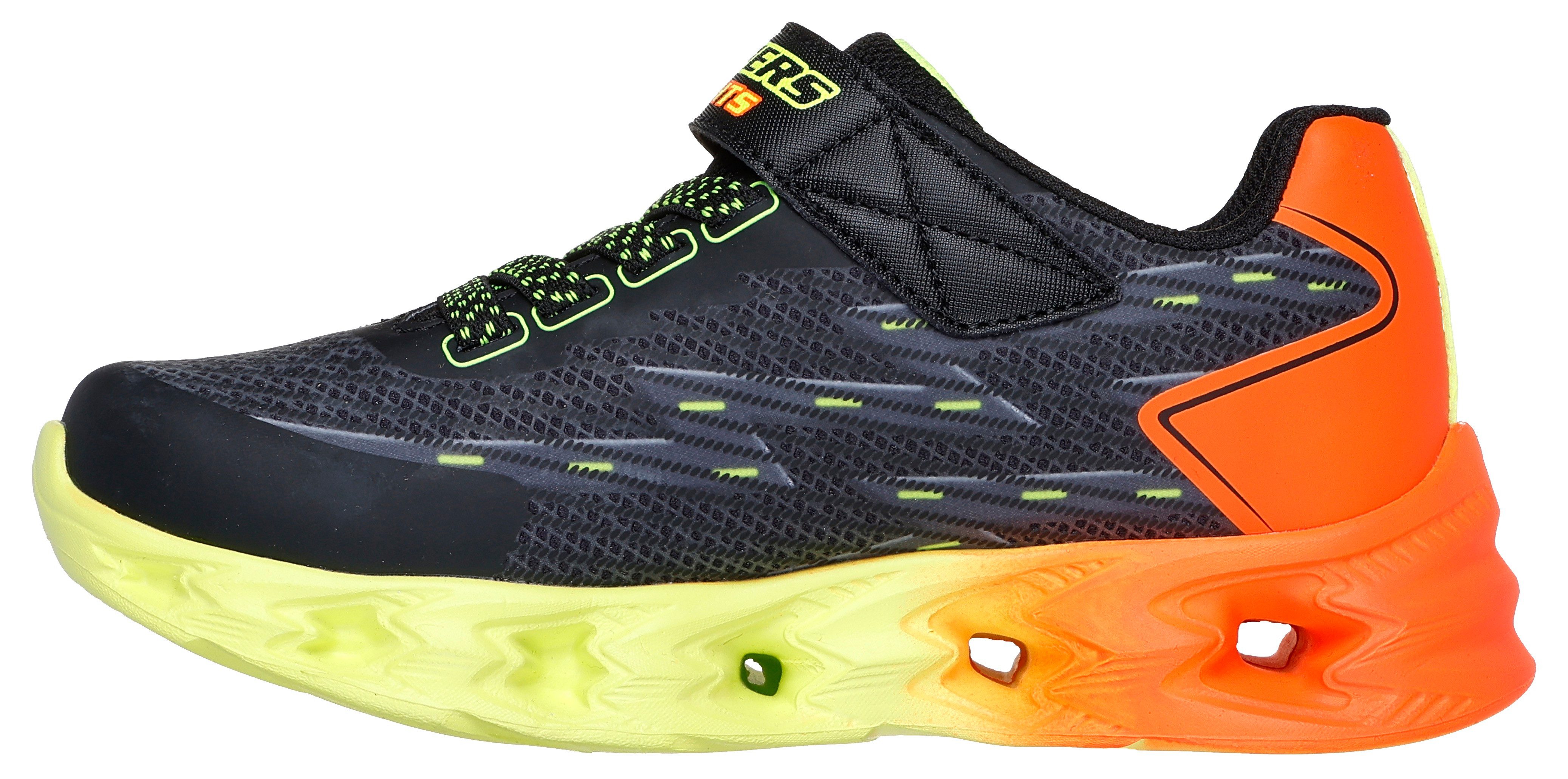 Skechers Sneakers S-Lights: Vortex 2.0 - Quantroid blink schoen, led schoen, klittenbandschoen met knipperende zool