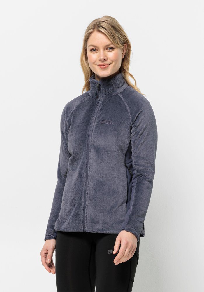 Jack Wolfskin Fleecejack ROTWAND FZ W dames fleece vesten maat S (36) grijs