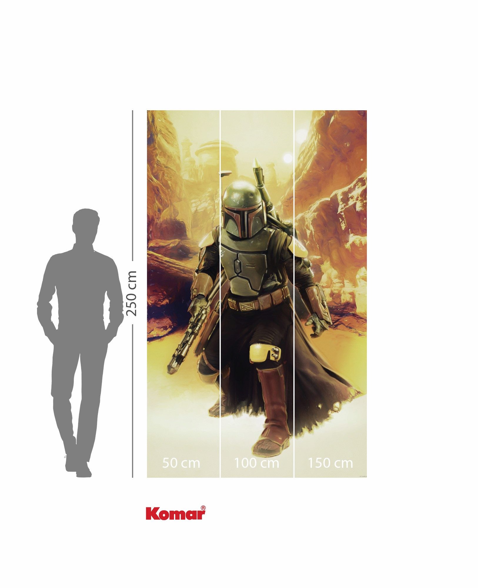 Komar Kinderbehang Star Wars Boba Fett Sneaking Up (1 stuk)