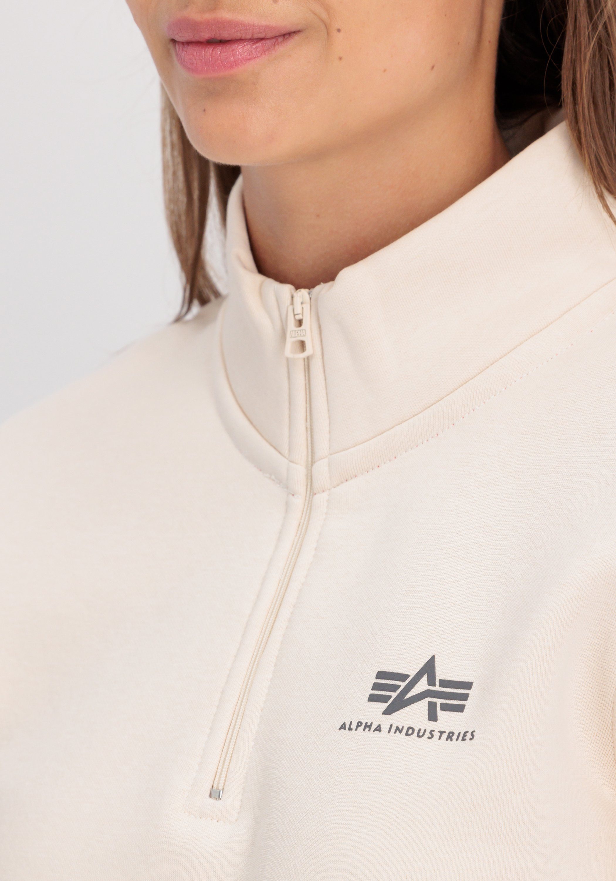 Alpha Industries Sweater Women Sweatshirts Half Zip Sweater SL Wmn