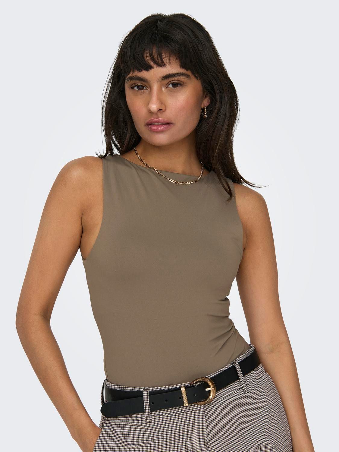 Only Tanktop ONLEA S/L 2-WAYS FIT TOP JRS NOOS