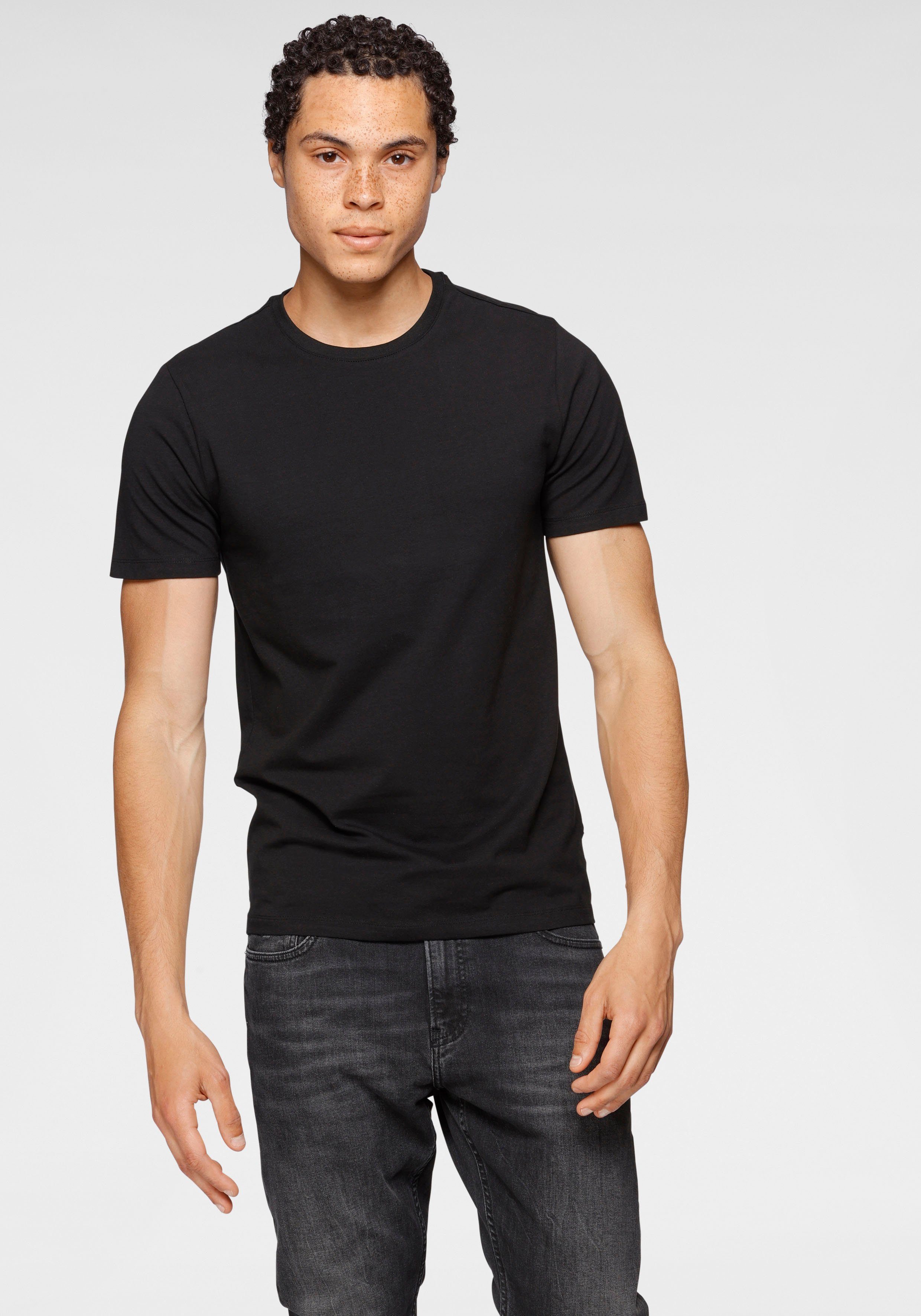 ONLY & SONS T-shirt BASIC LIFE SLIM O-NECK 2-PACK (2-delig, Set van 2)