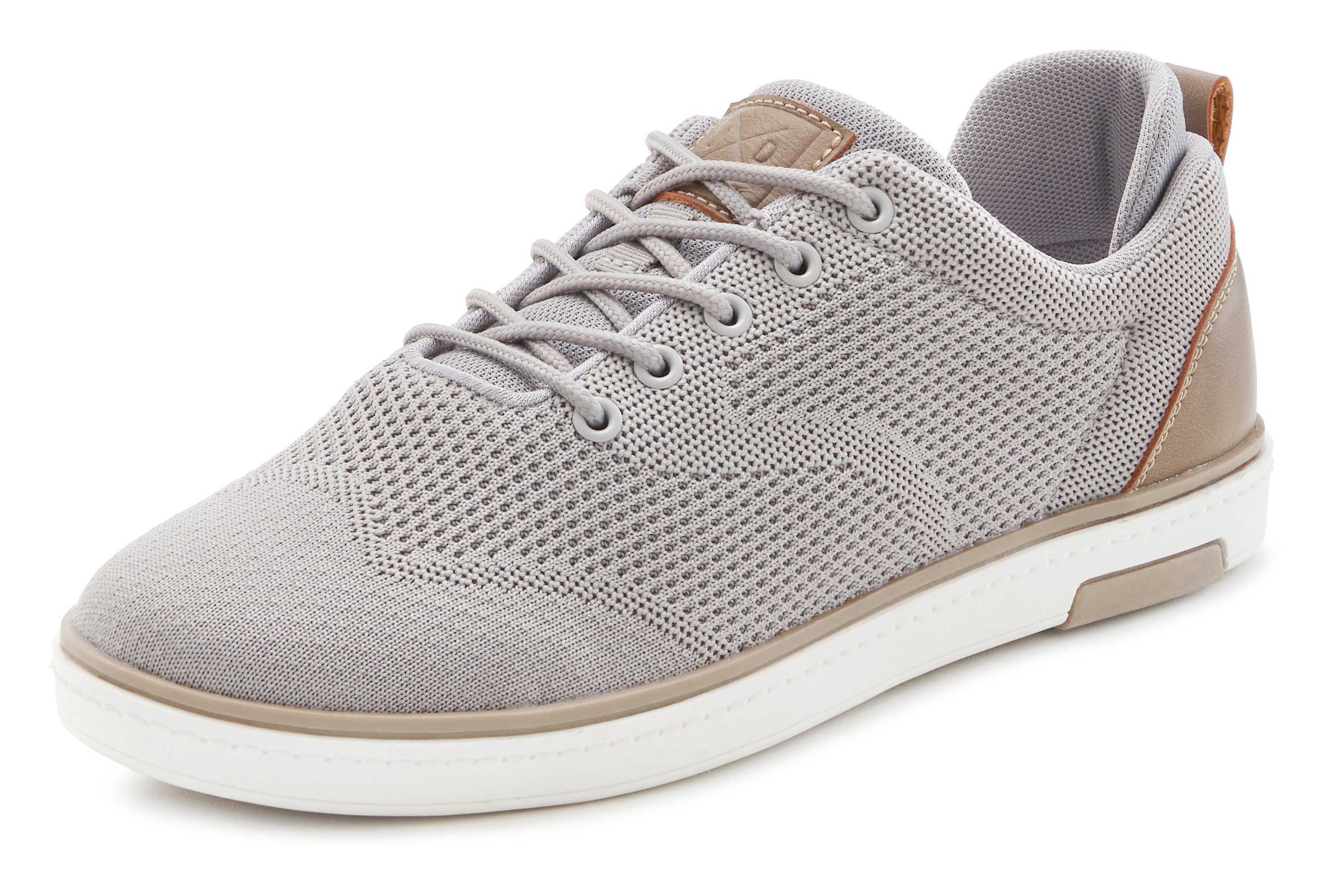 John Devin Sneakers met mesh-look, vrijetijdsschoen, lage schoen unisex vegan