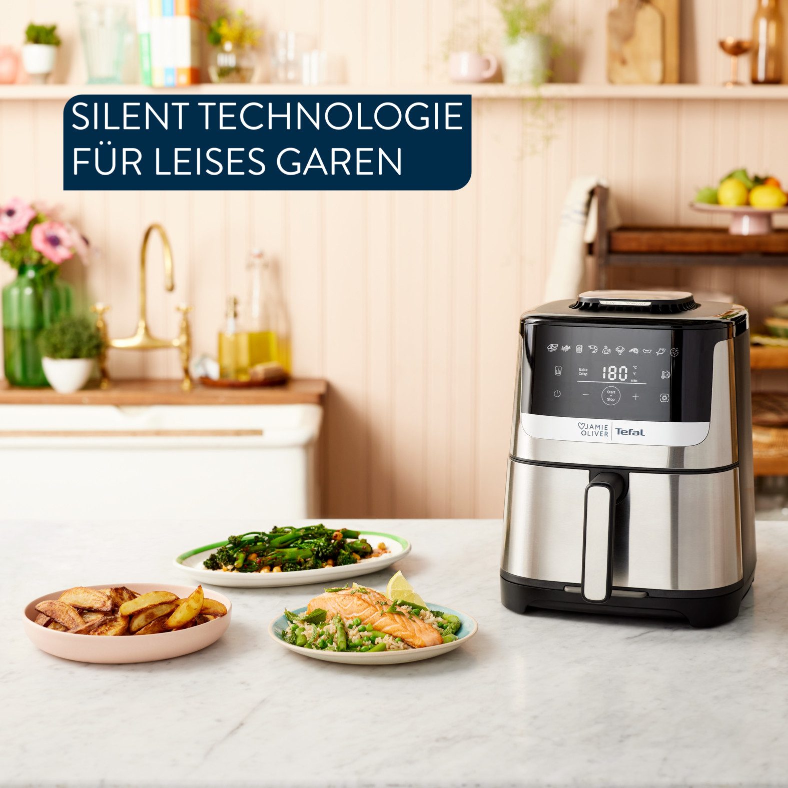 Tefal Airfryer Jamie Oliver by Tefal EY55JD Easy Fry Silence Deluxe