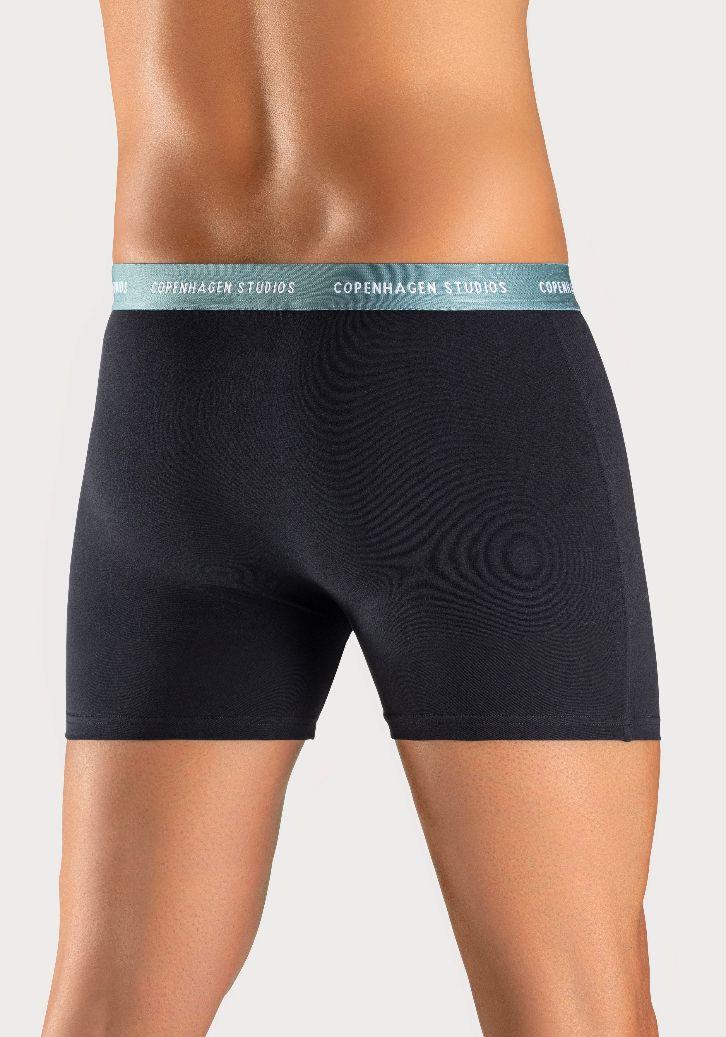 Copenhagen Studios Lange boxershort Boxershorts voor heren met langere pijpen en logo-tailleband (3 stuks)