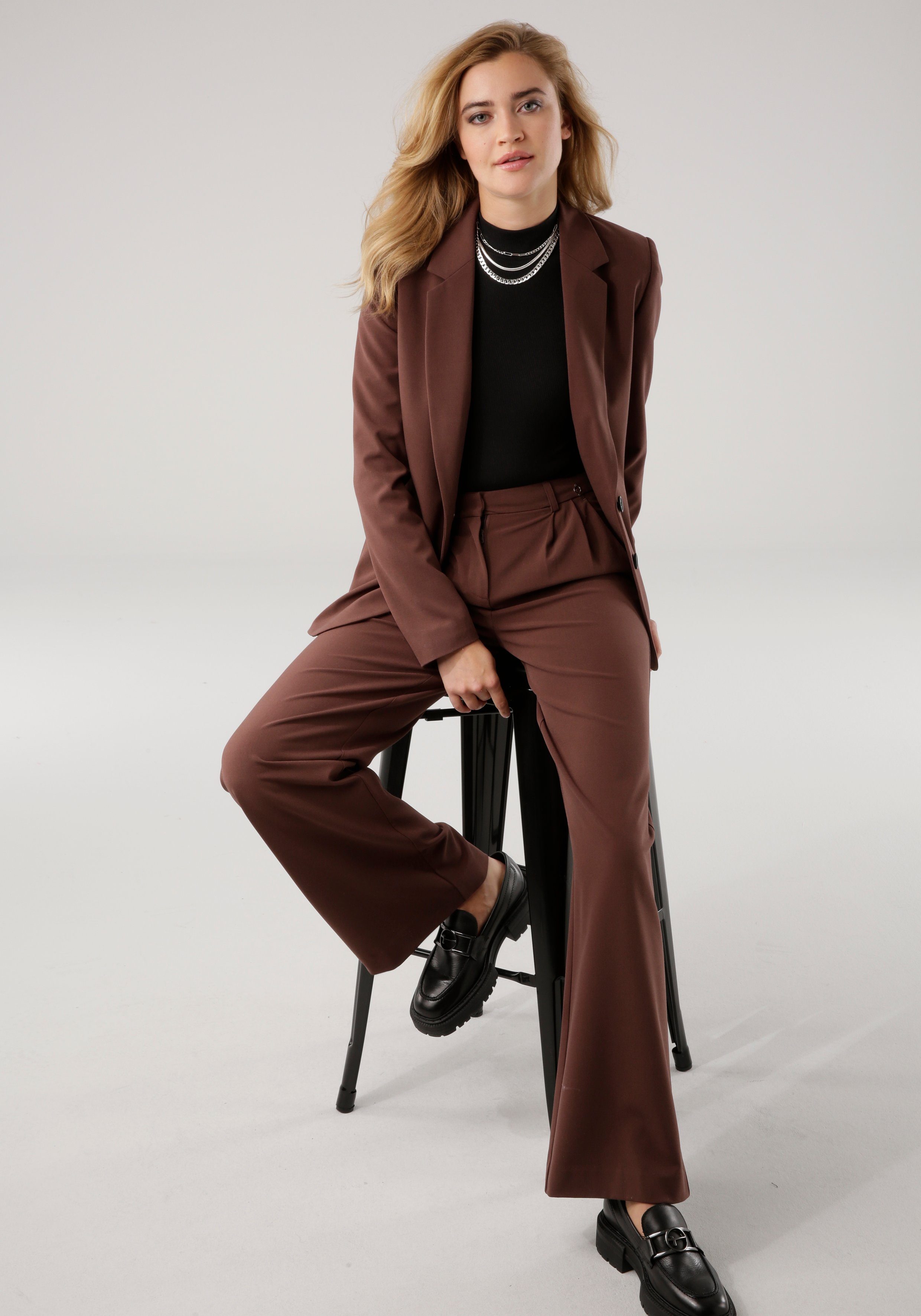 Tamaris Pantalon met wijde pijpen