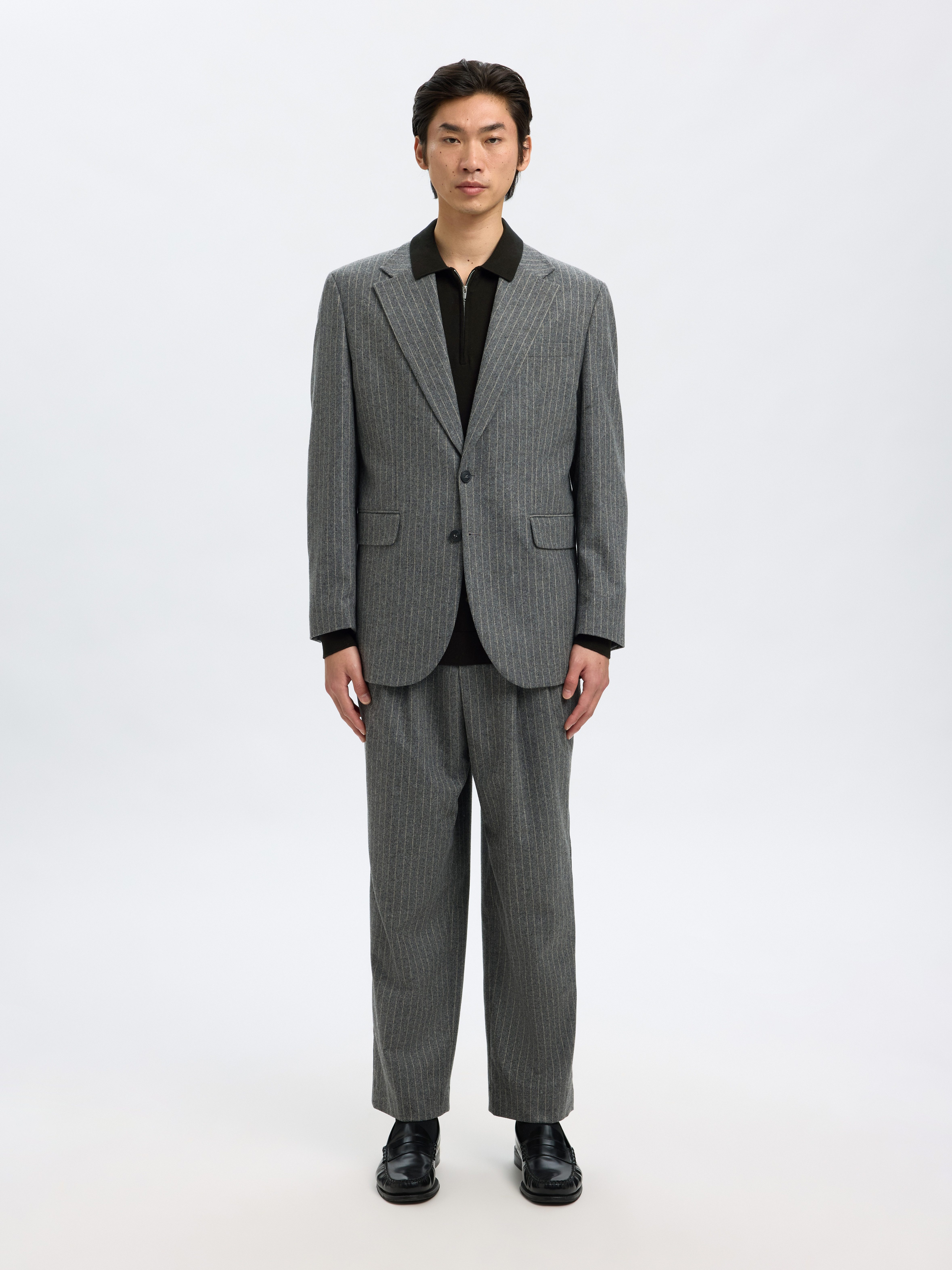 SELECTED HOMME Trui met polokraag SLHBERG LS HALF ZIP POLO NOOS