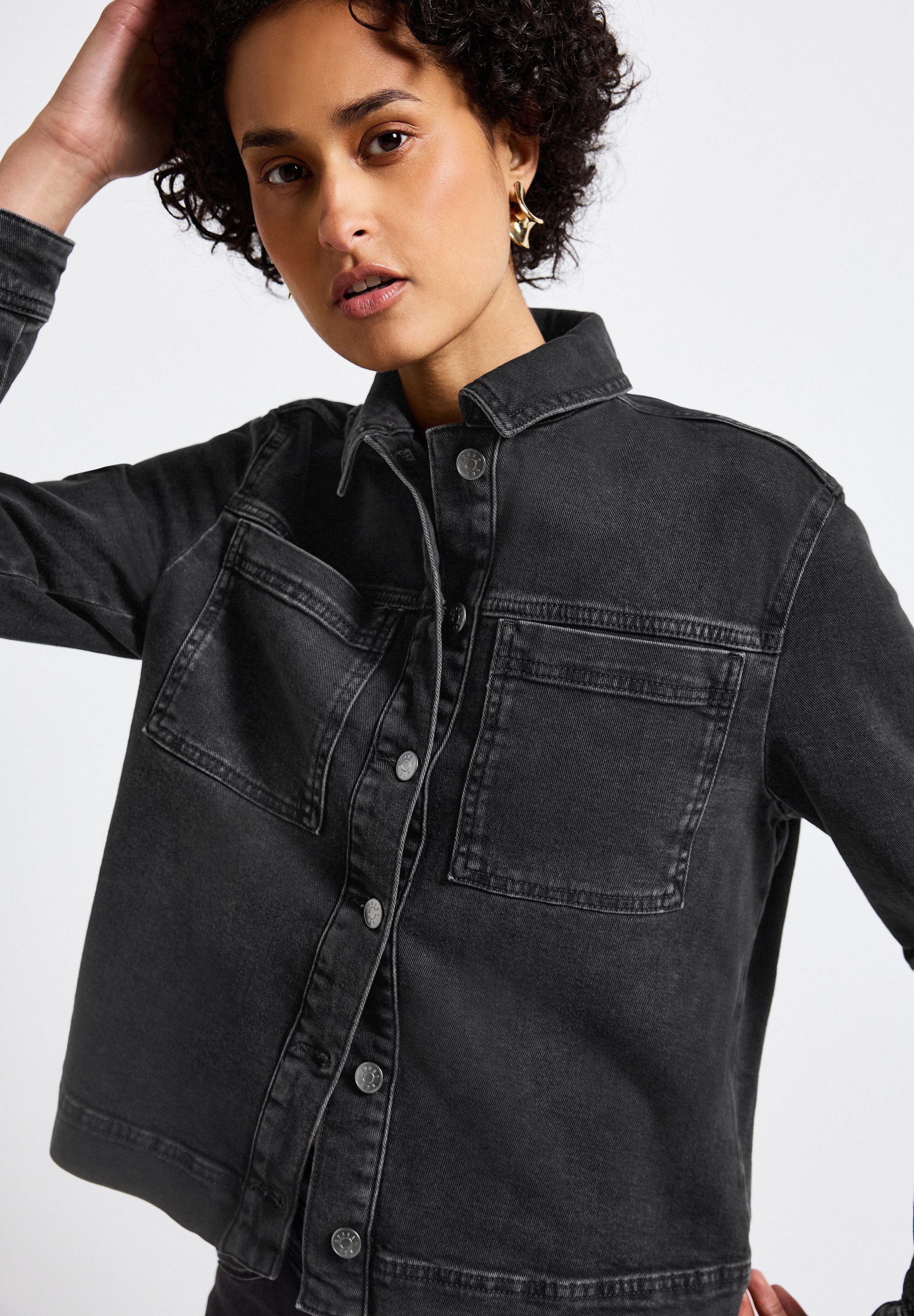 STREET ONE Jeansjack met borstzakken