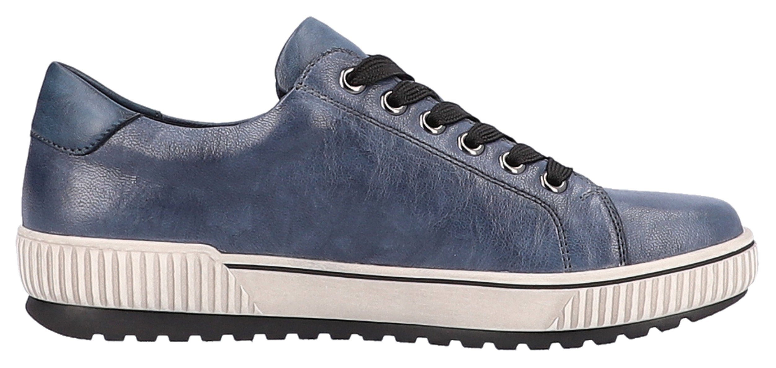 Remonte Plateausneakers vrijetijdsschoen, lage schoen, veterschoen met buitenrits